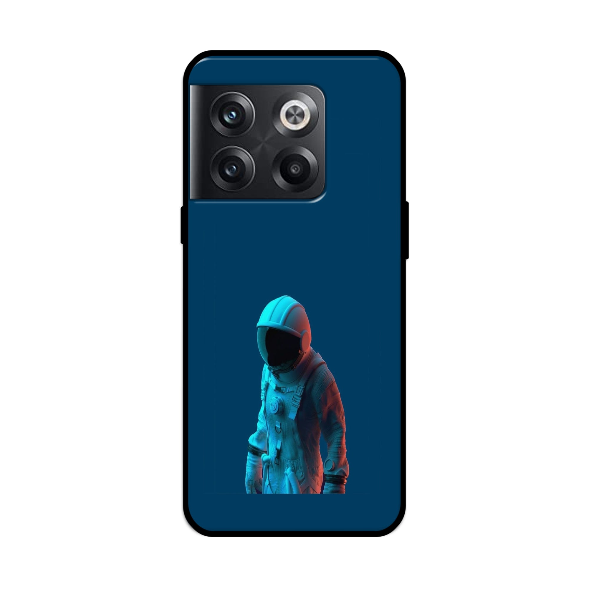 Buy Blue Astronaut Metal-Silicon Back Mobile Phone Case/Cover For OnePlus 10T Online