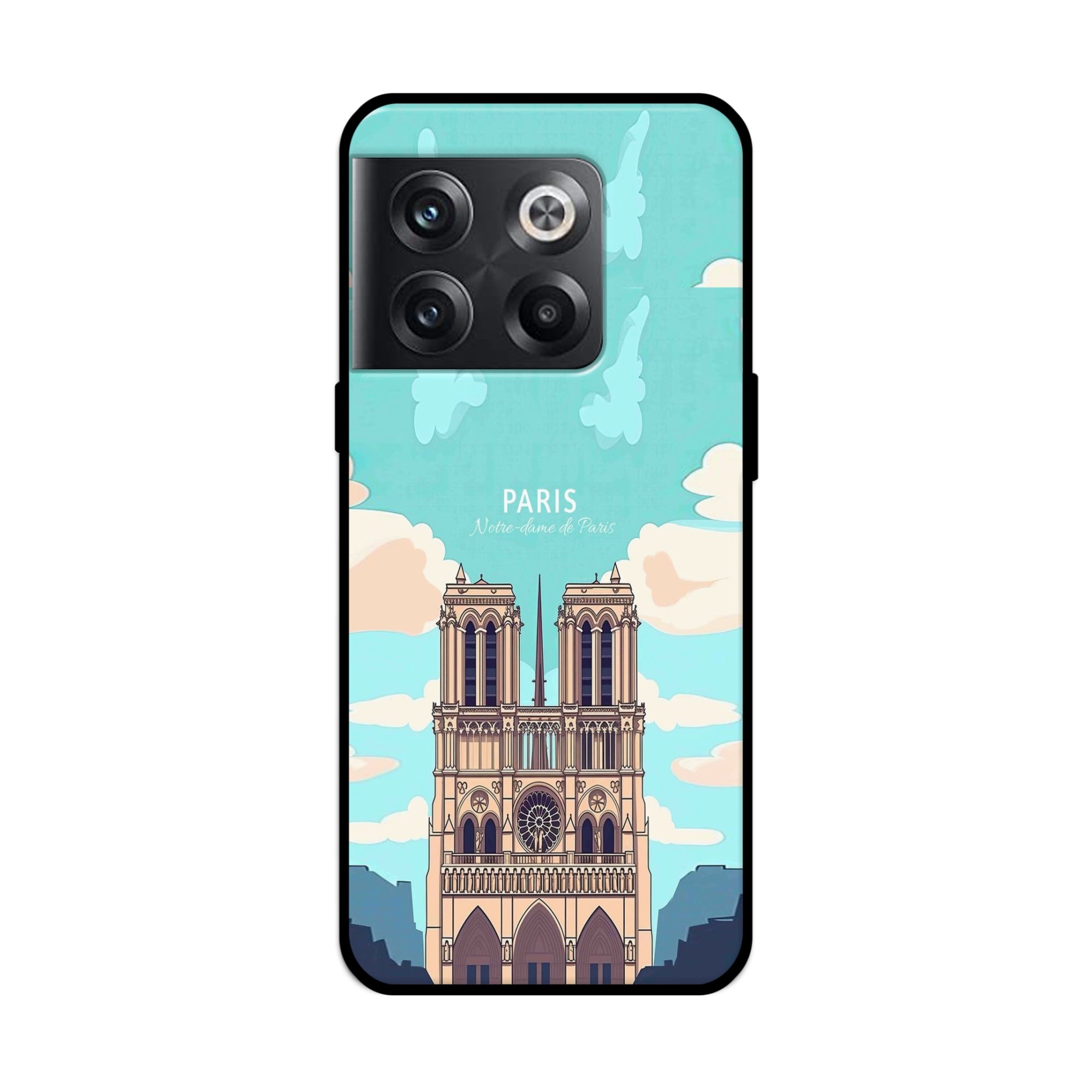 Buy Notre Dame Te Paris Metal-Silicon Back Mobile Phone Case/Cover For OnePlus 10T Online