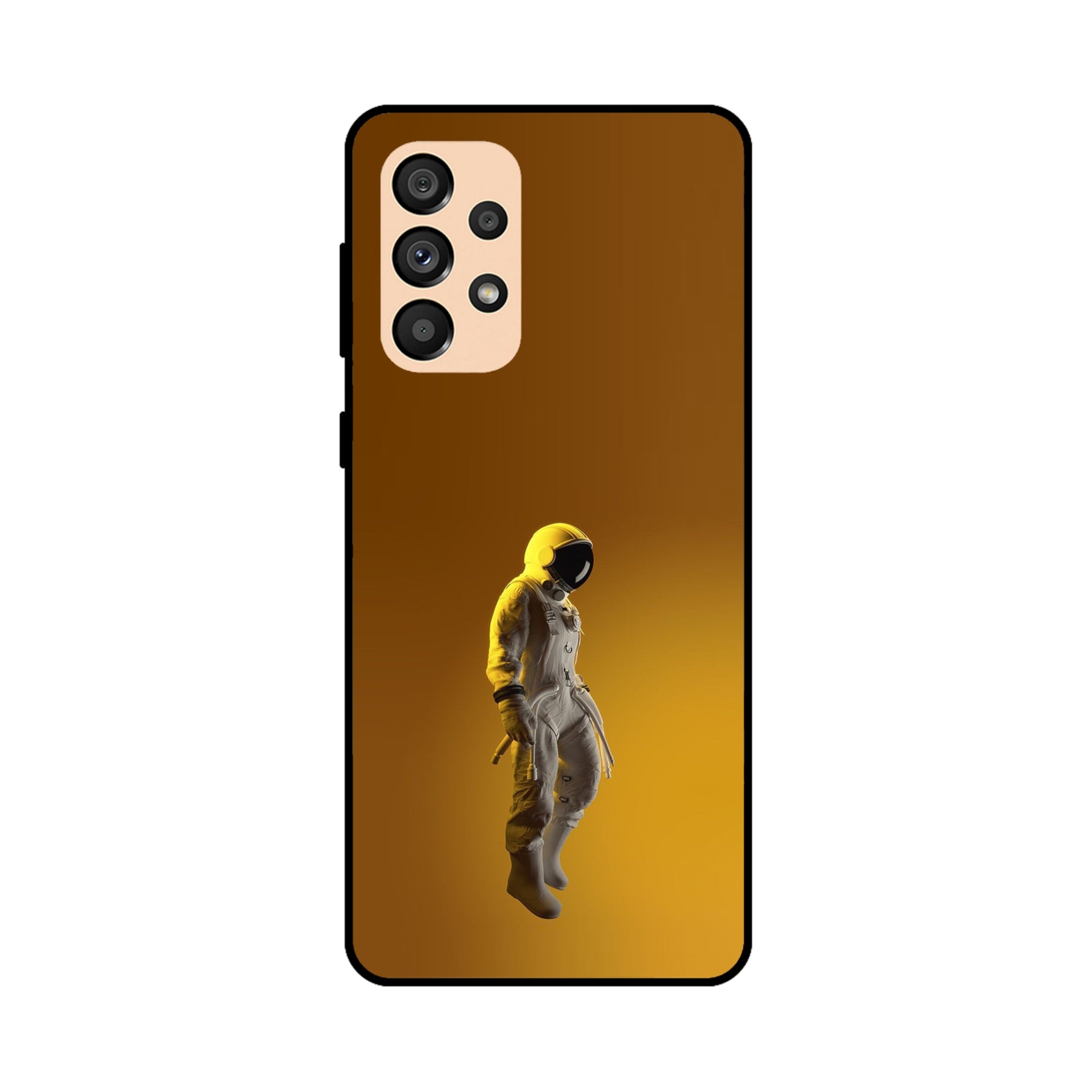 Buy Yellow Astronaut Metal-Silicon Back Mobile Phone Case/Cover For Samsung A33 5G Online