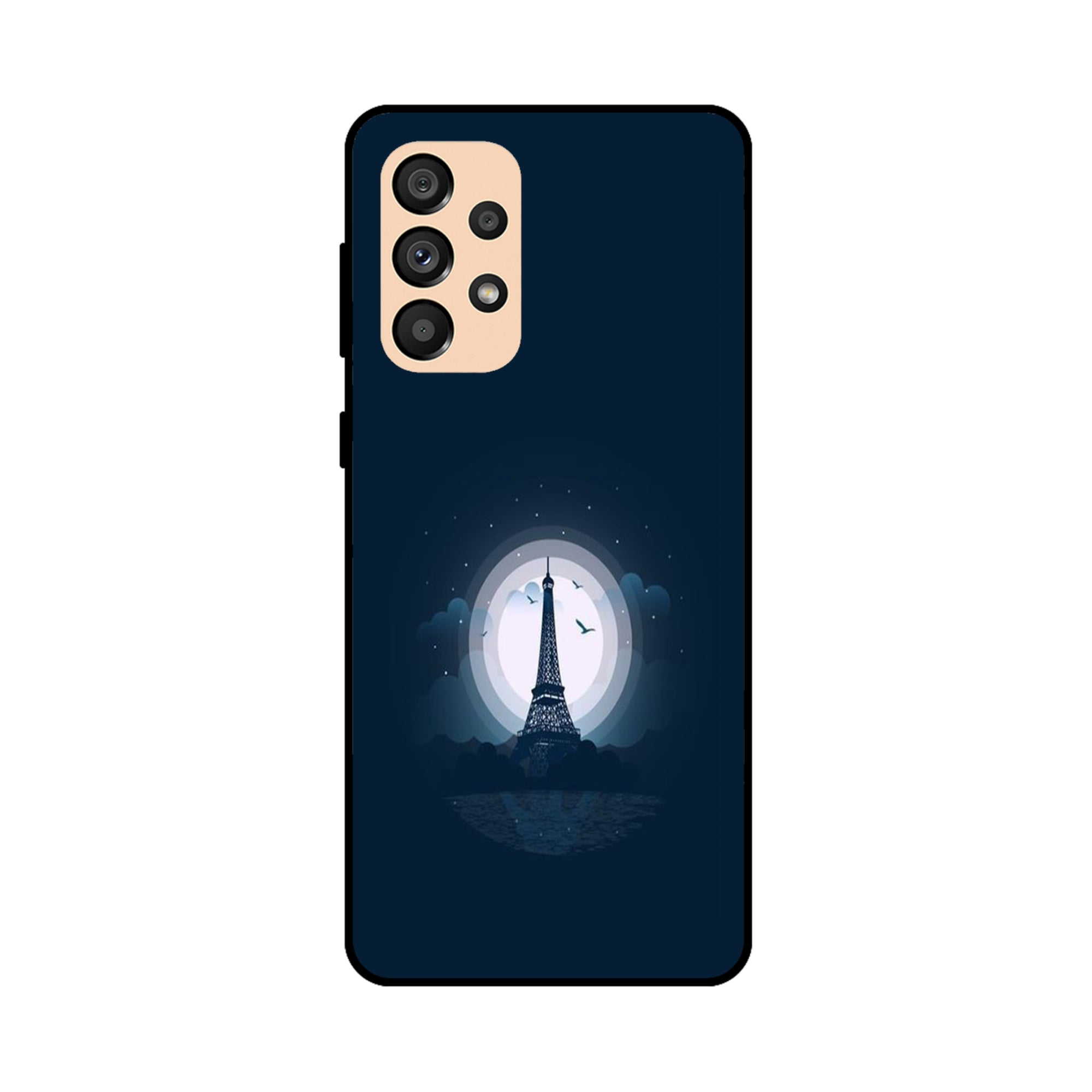 Buy Paris Eiffel Tower Metal-Silicon Back Mobile Phone Case/Cover For Samsung A33 5G Online