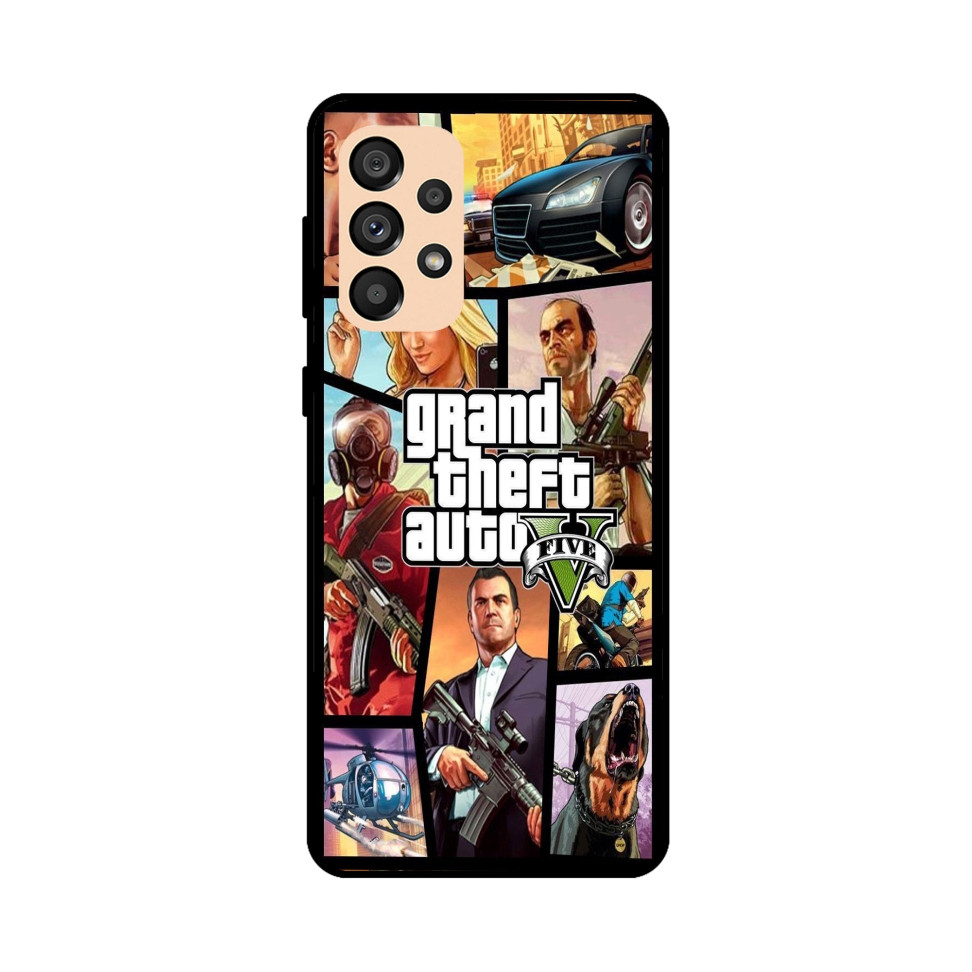 Buy Grand Theft Auto 5 Metal-Silicon Back Mobile Phone Case/Cover For Samsung A33 5G Online