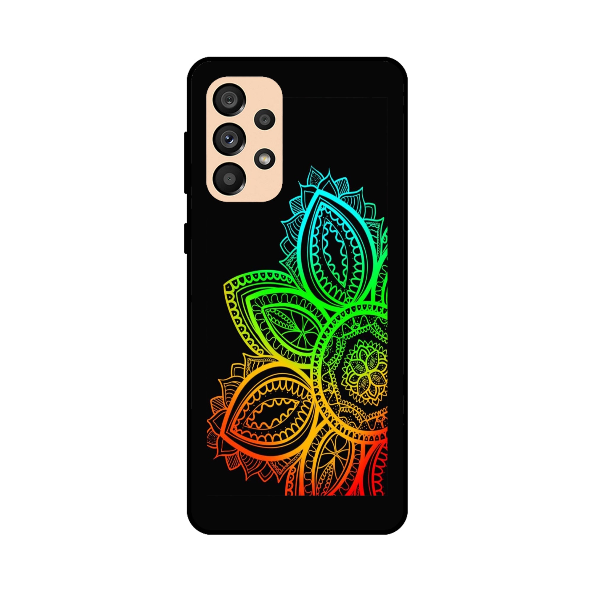 Buy Neon Mandala Metal-Silicon Back Mobile Phone Case/Cover For Samsung A33 5G Online