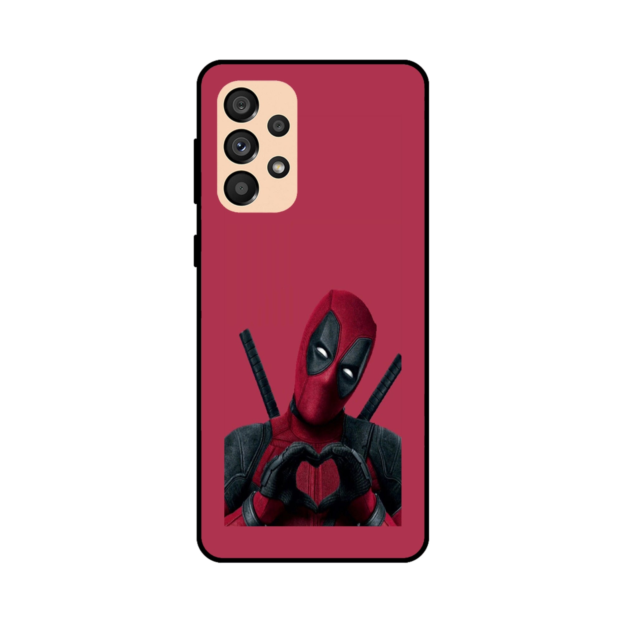 Buy Deadpool Heart Metal-Silicon Back Mobile Phone Case/Cover For Samsung A33 5G Online