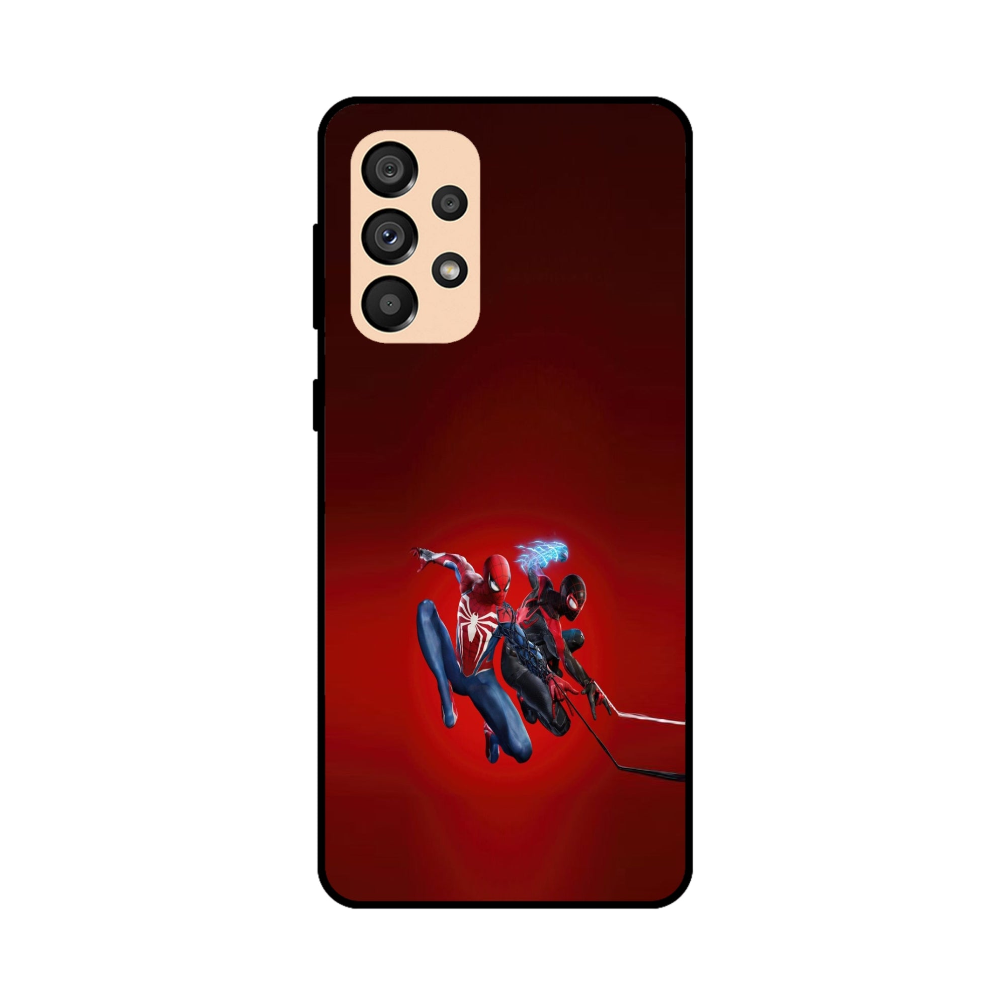 Buy Spiderman And Miles Morales Metal-Silicon Back Mobile Phone Case/Cover For Samsung A33 5G Online
