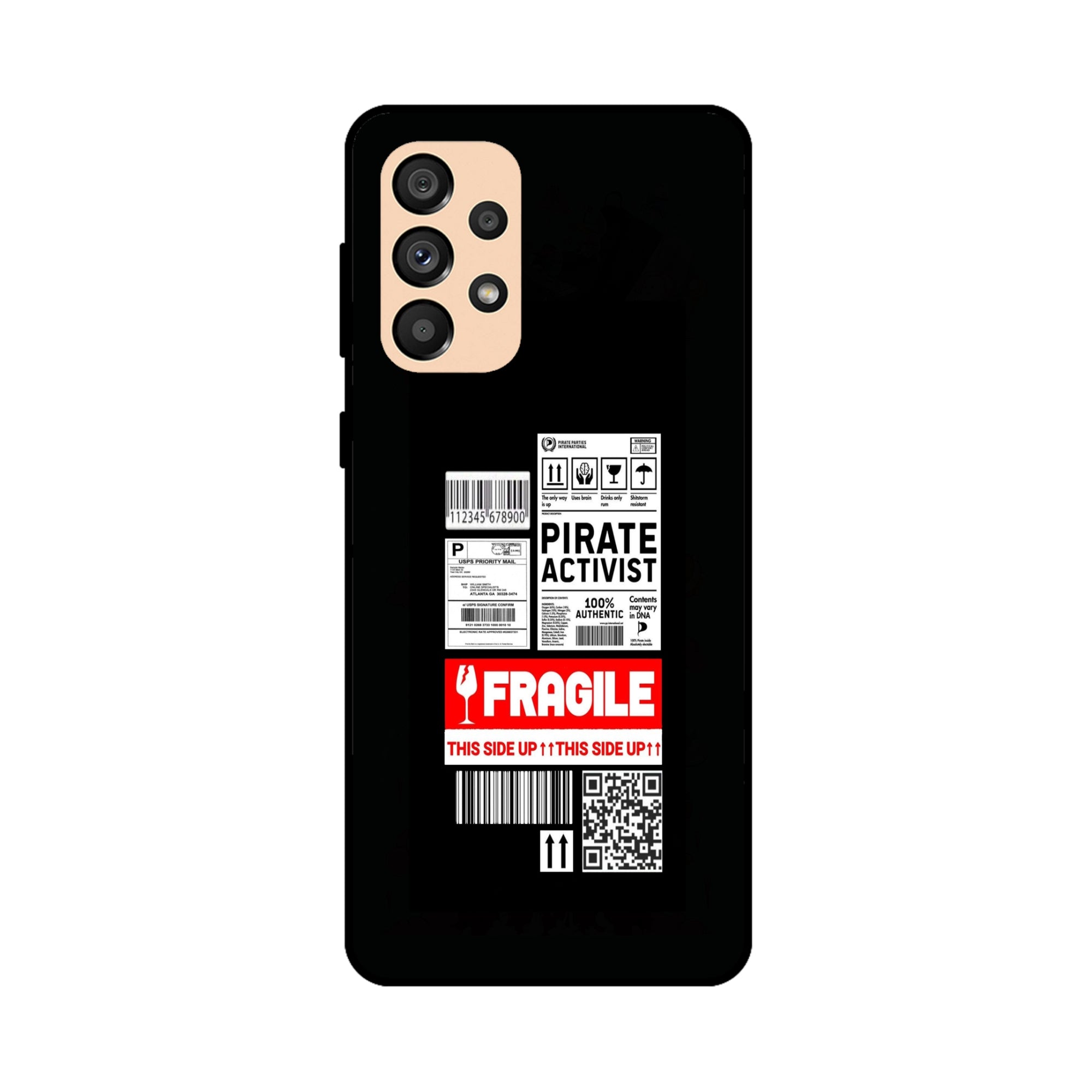 Buy Fragile Metal-Silicon Back Mobile Phone Case/Cover For Samsung A33 5G Online