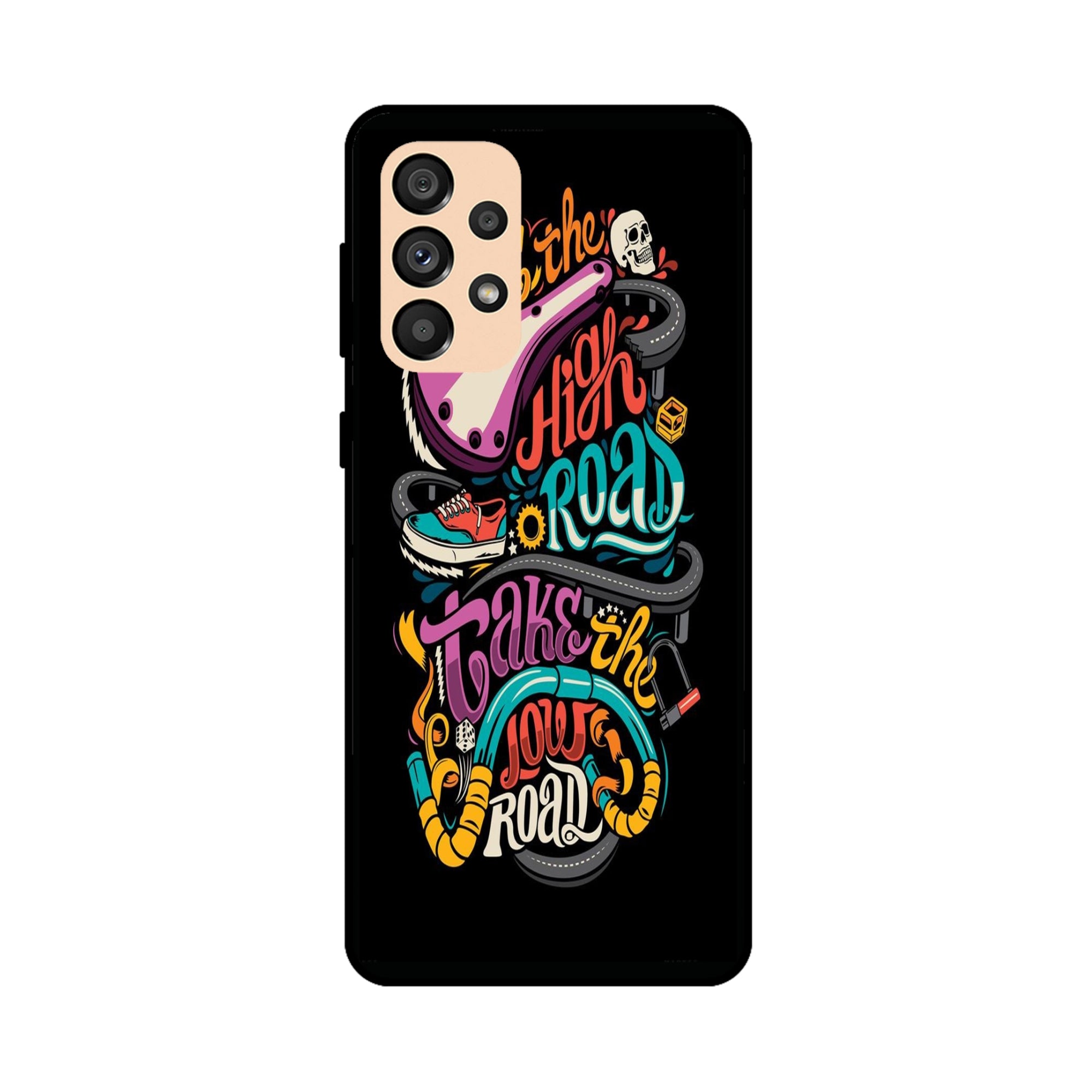Buy Take The High Road Metal-Silicon Back Mobile Phone Case/Cover For Samsung A33 5G Online