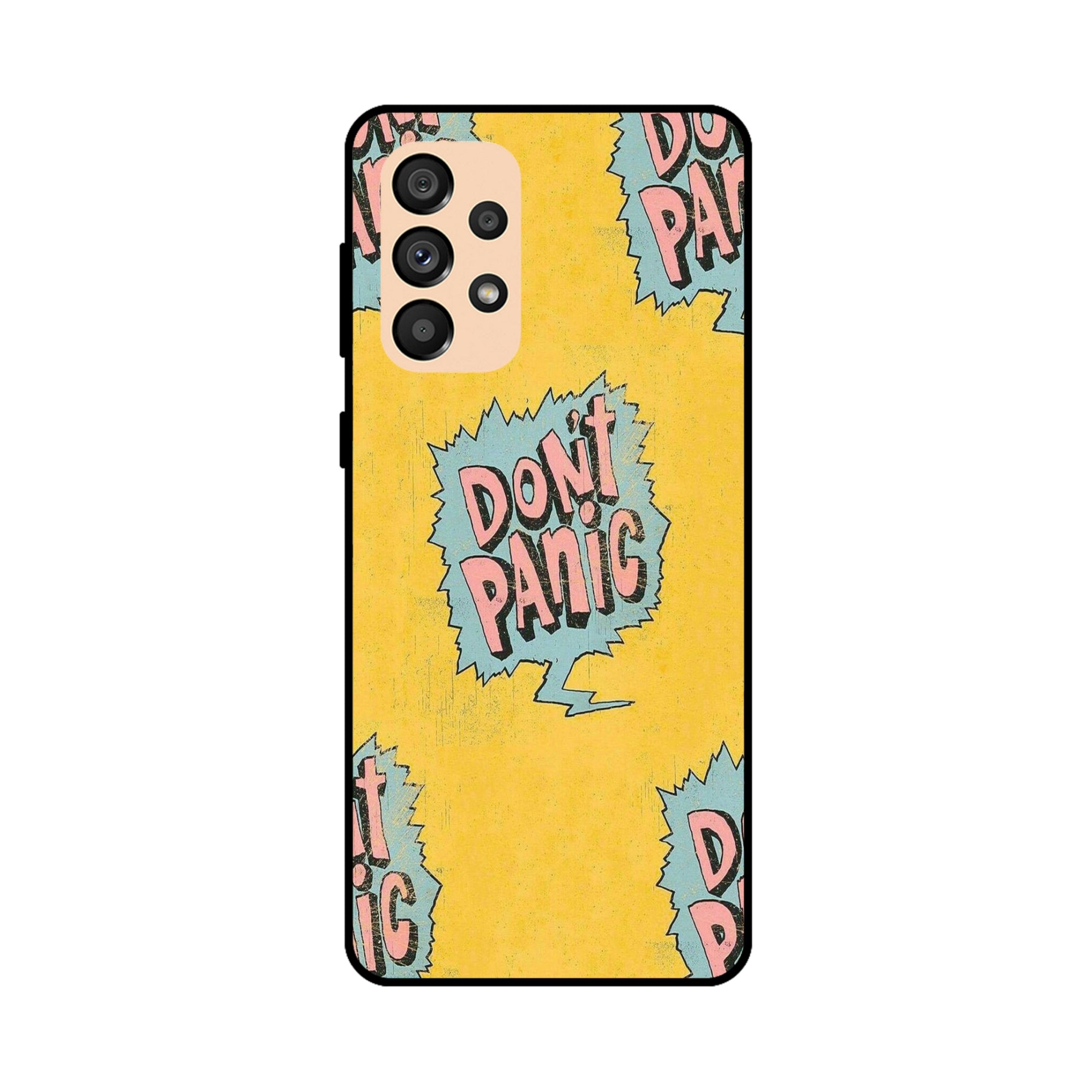 Buy Do Not Panic Metal-Silicon Back Mobile Phone Case/Cover For Samsung A33 5G Online