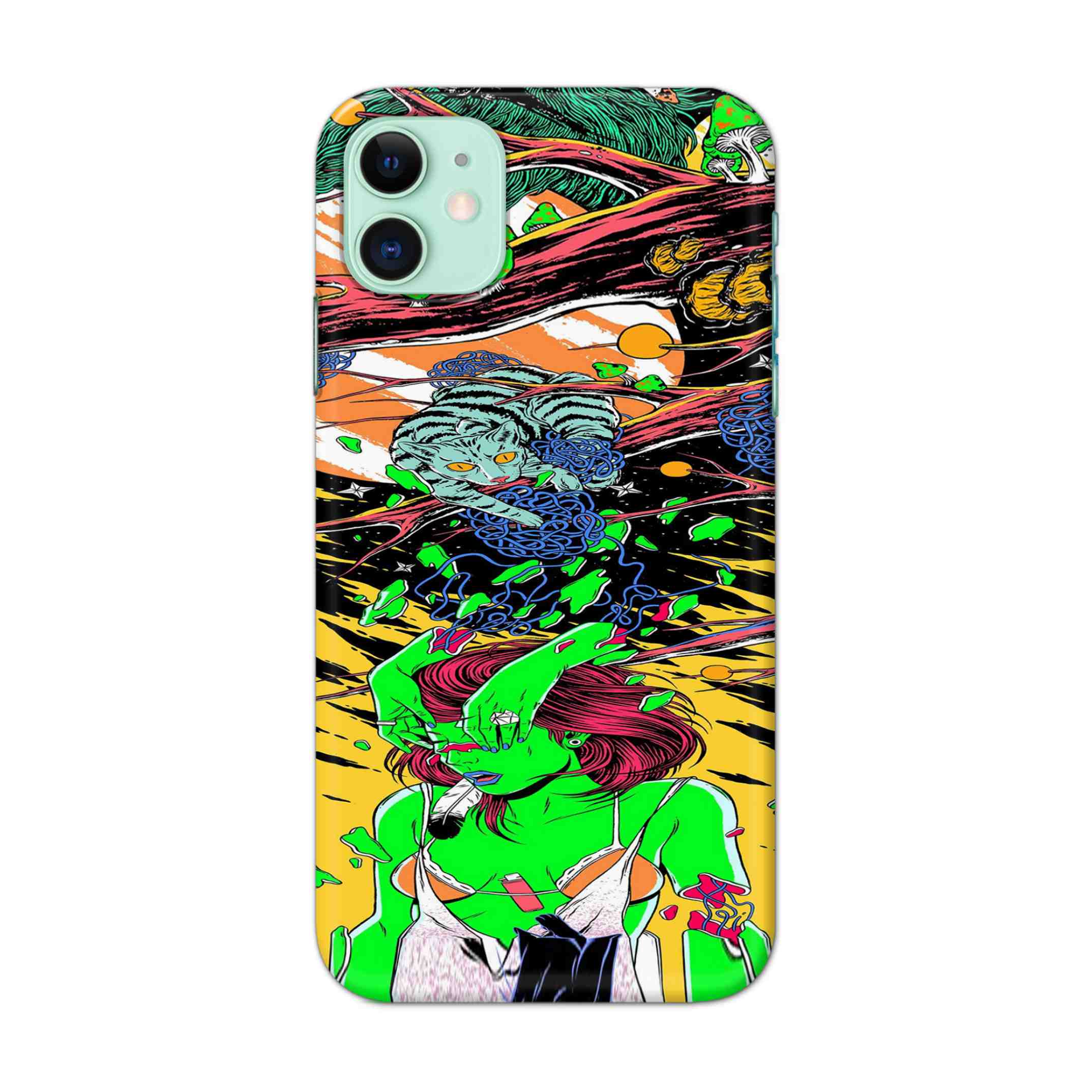 Buy Green Girl Art Hard Back Mobile Phone Case/Cover For iPhone 11 Online