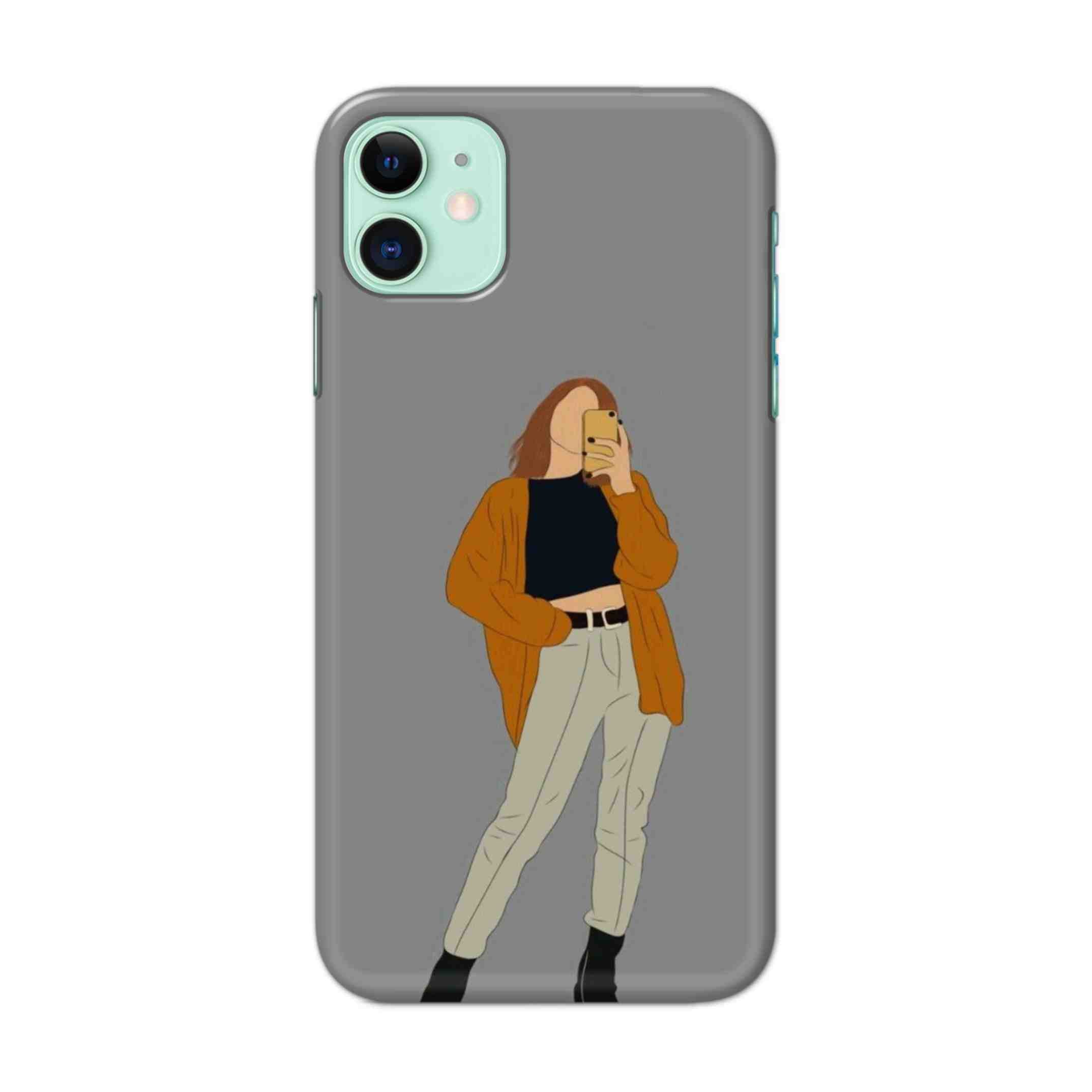 Buy Selfie Girl Hard Back Mobile Phone Case Cover For iPhone 11 Online