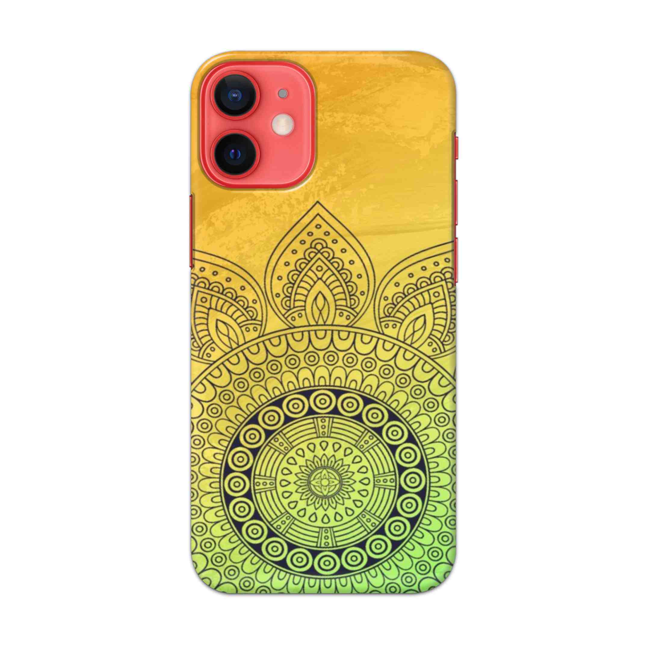 Buy Yellow Rangoli Hard Back Mobile Phone Case/Cover For Apple iPhone 12 mini Online
