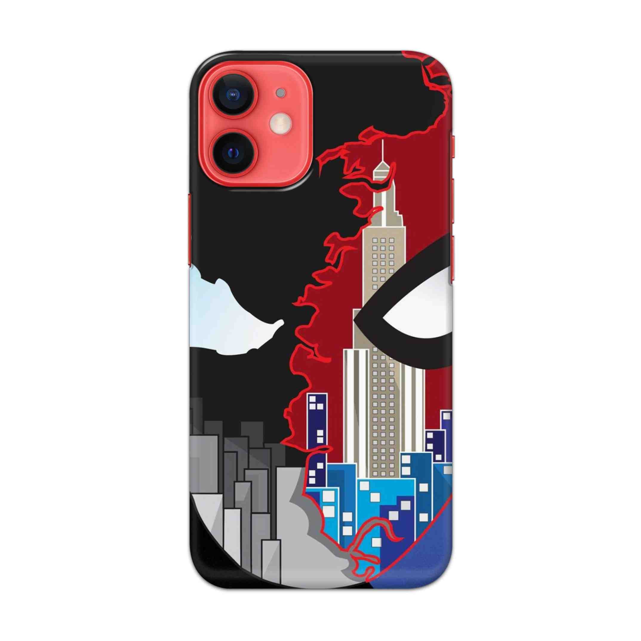 Buy Red And Black Spiderman Hard Back Mobile Phone Case/Cover For Apple iPhone 12 mini Online