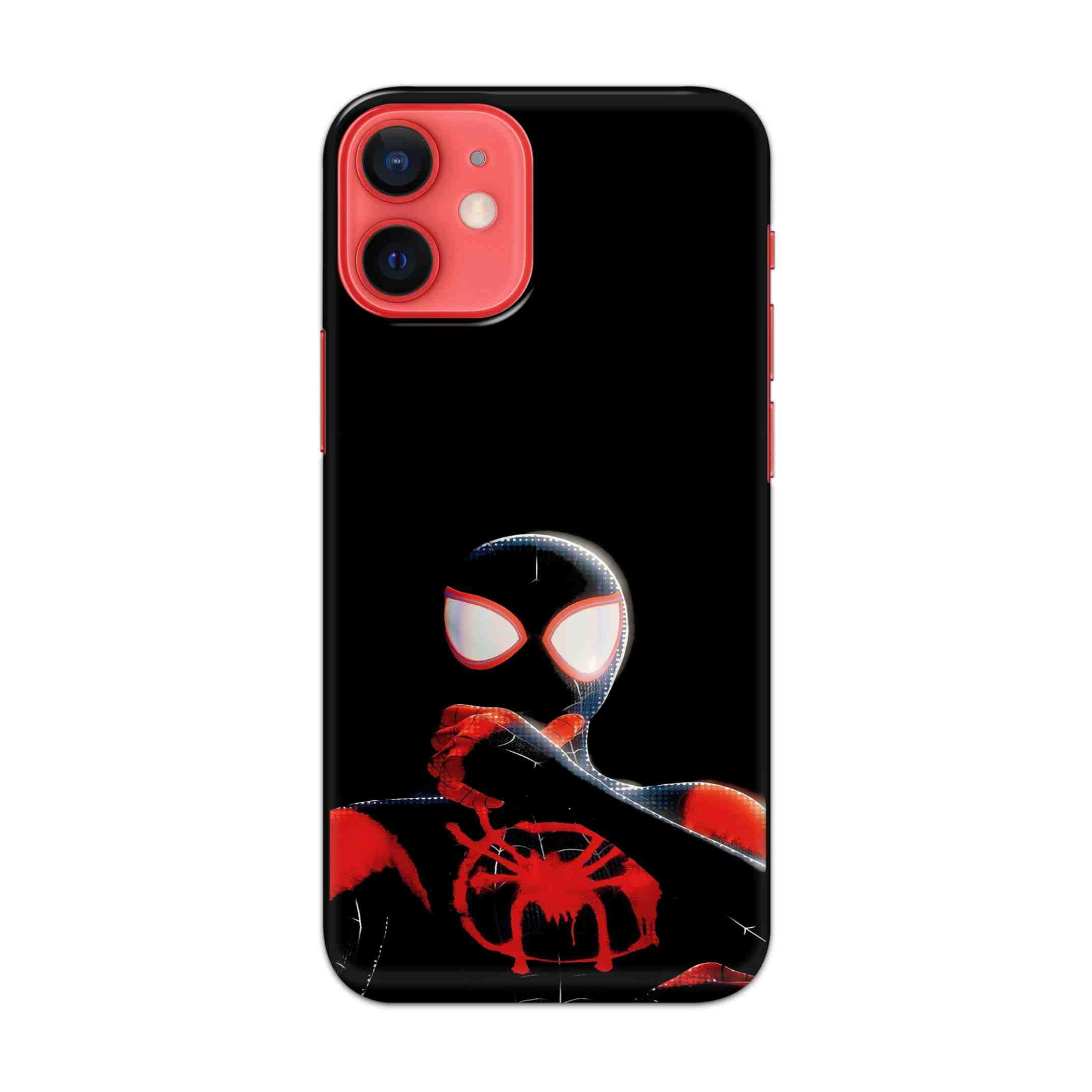 Buy Black Spiderman Hard Back Mobile Phone Case/Cover For Apple iPhone 12 mini Online