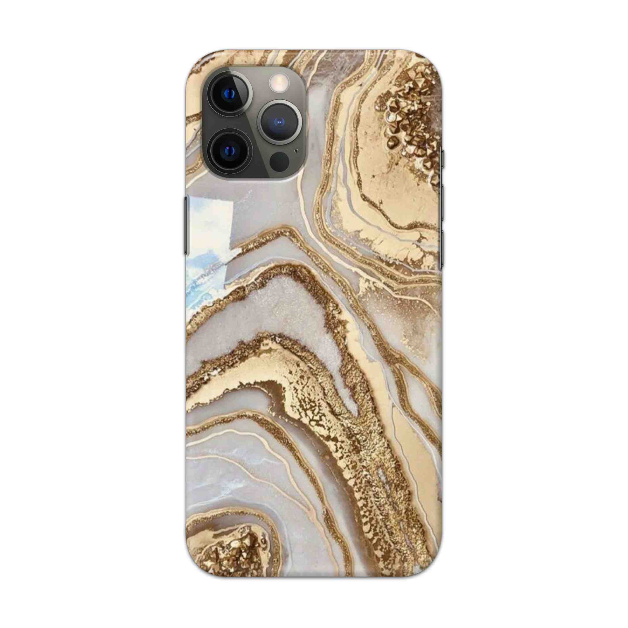 Buy Golden Texture Hard Back Mobile Phone Case Cover For Apple iPhone 12 pro Online