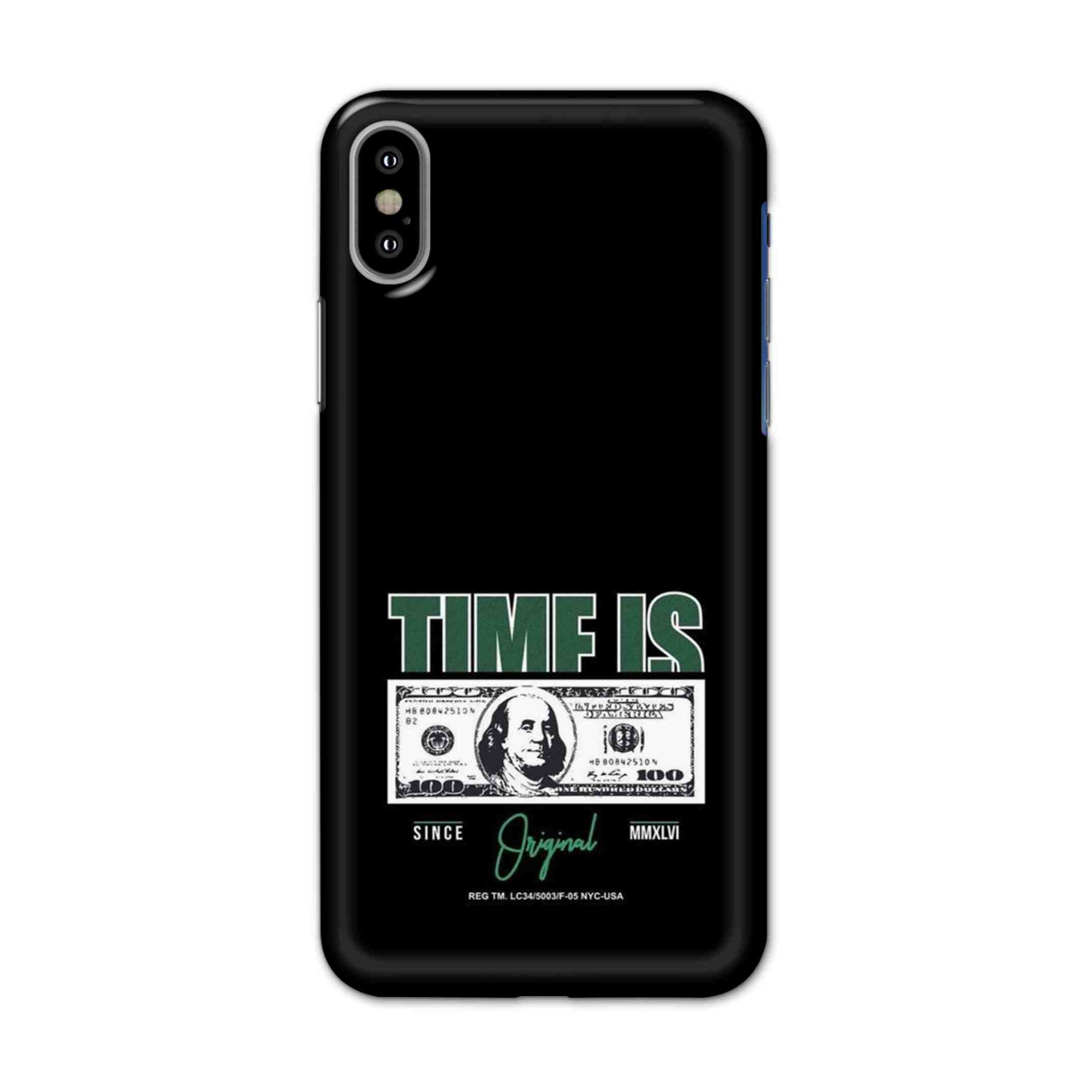 Buy Time Is Money Hard Back Mobile Phone Case/Cover For iPhone X Online