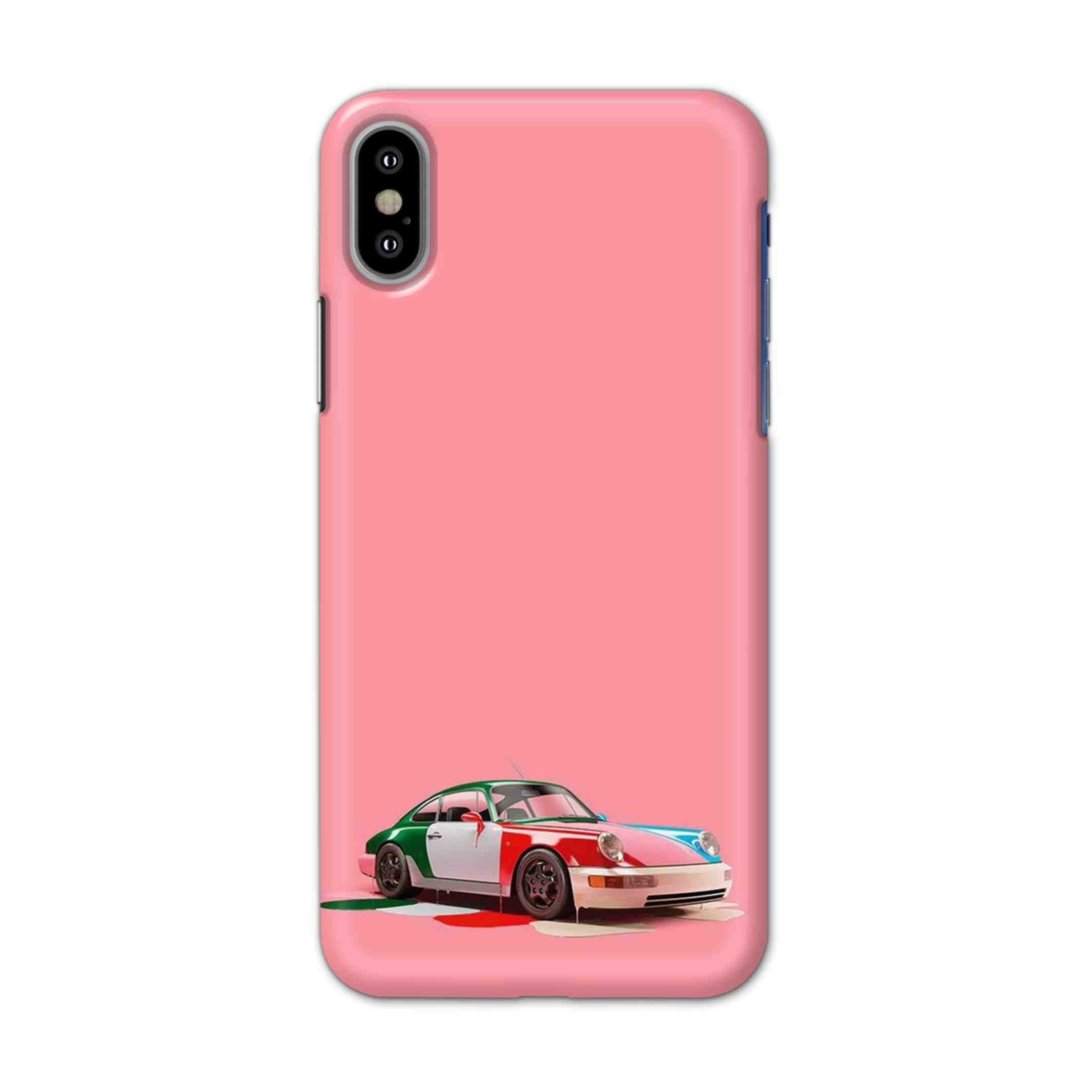 Buy Pink Porche Hard Back Mobile Phone Case/Cover For iPhone X Online