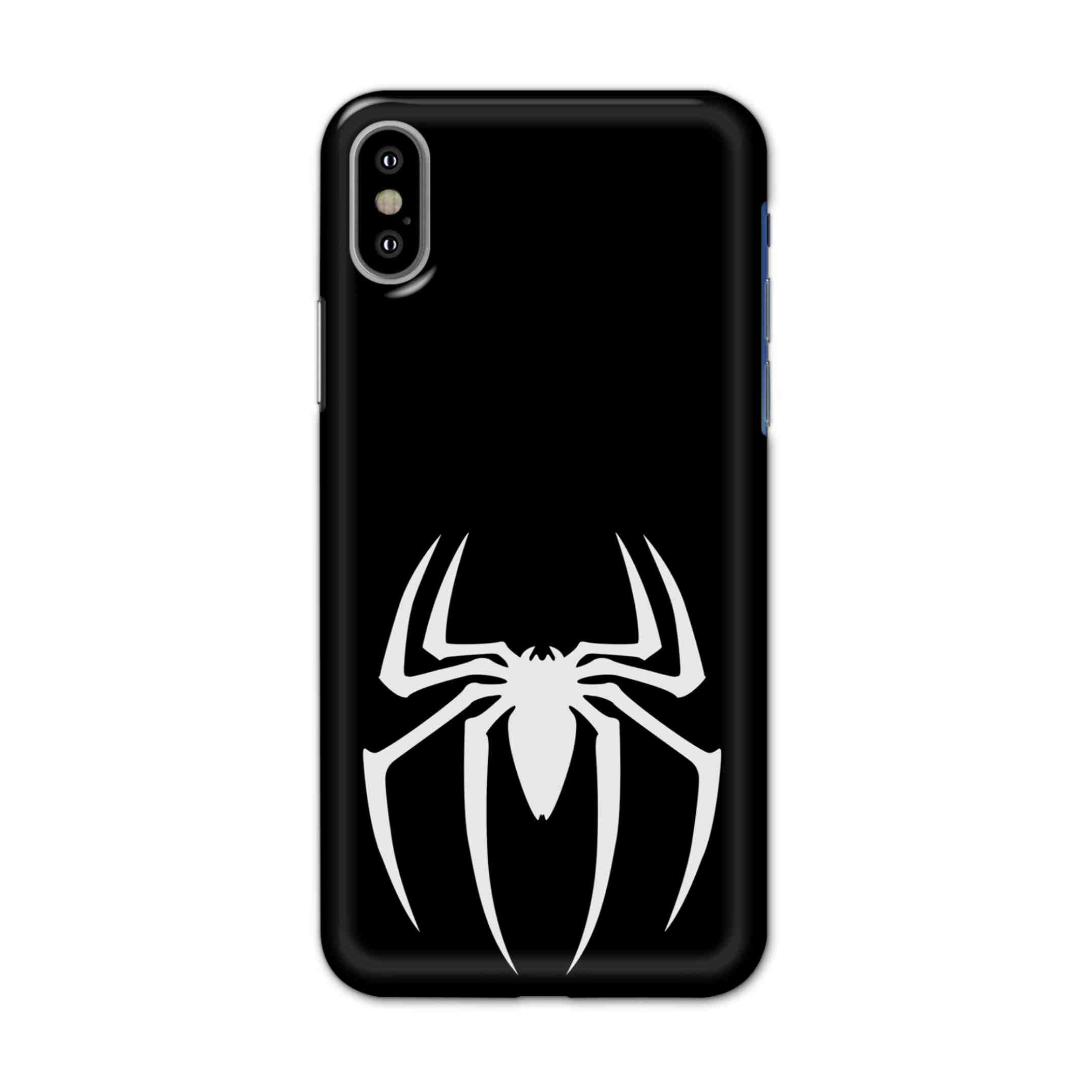 Buy Black Spiderman Logo Hard Back Mobile Phone Case/Cover For iPhone X Online