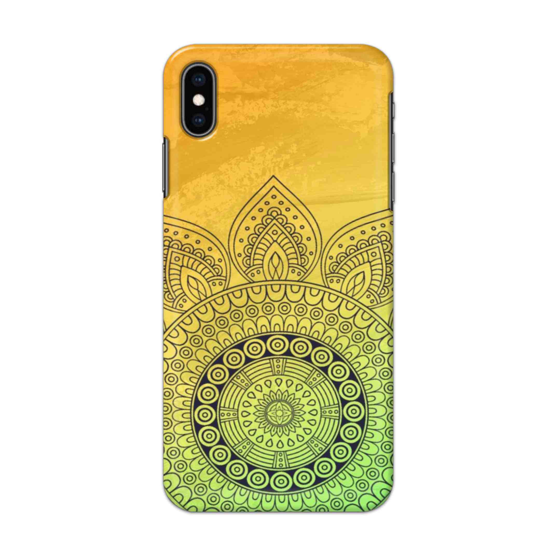 Buy Yellow Rangoli Hard Back Mobile Phone Case/Cover For iPhone XS MAX Online