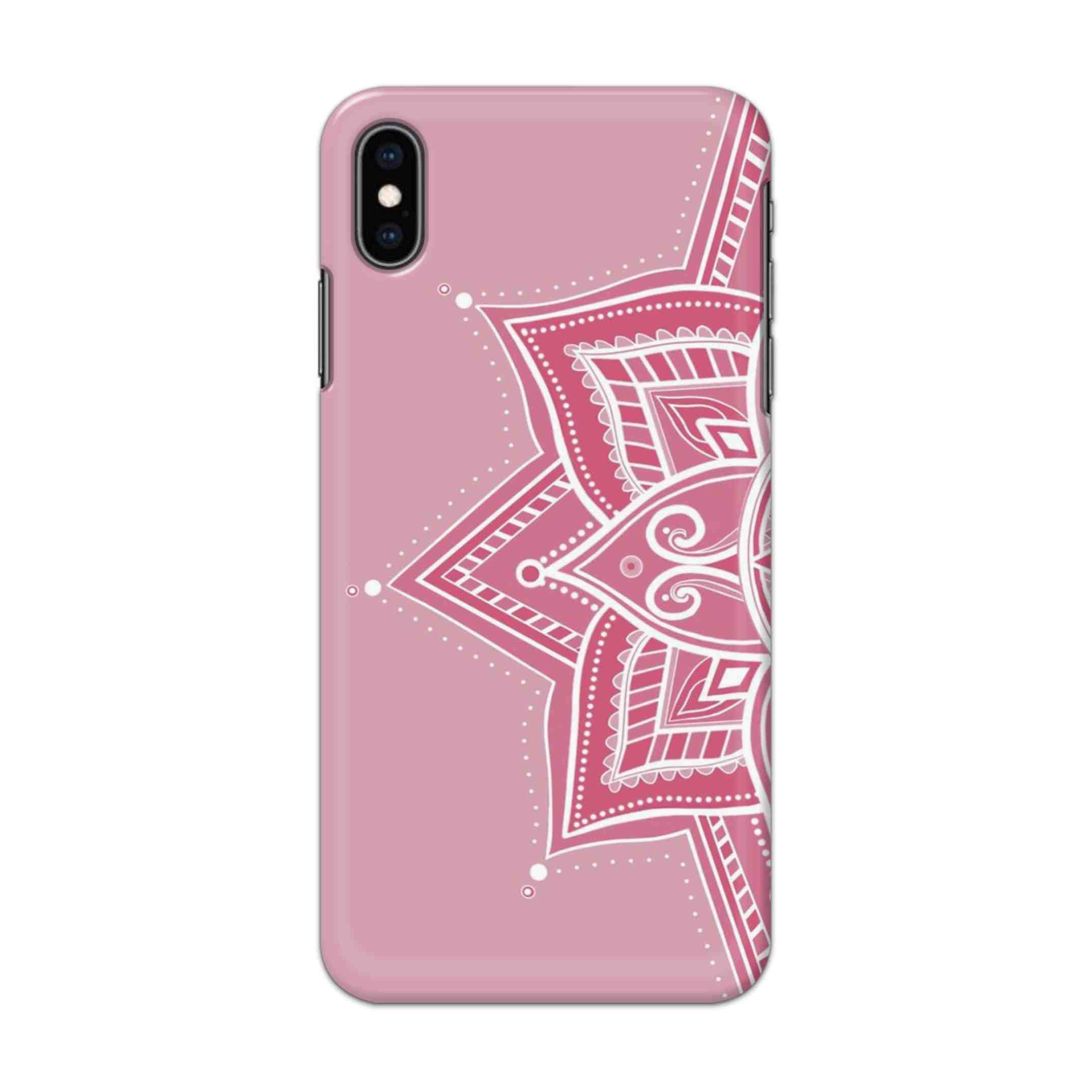 Buy Pink Rangoli Hard Back Mobile Phone Case/Cover For iPhone XS MAX Online