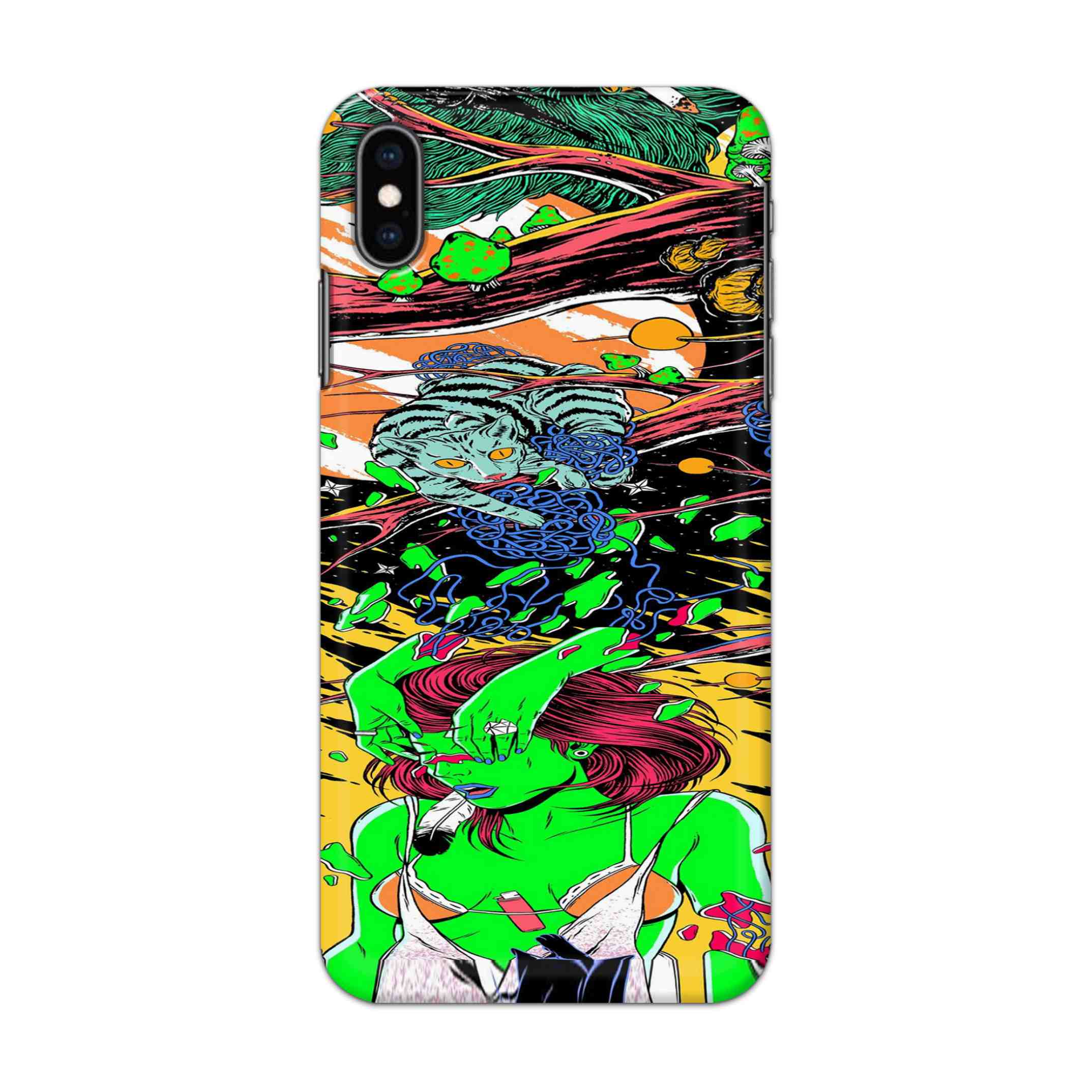 Buy Green Girl Art Hard Back Mobile Phone Case/Cover For iPhone XS MAX Online