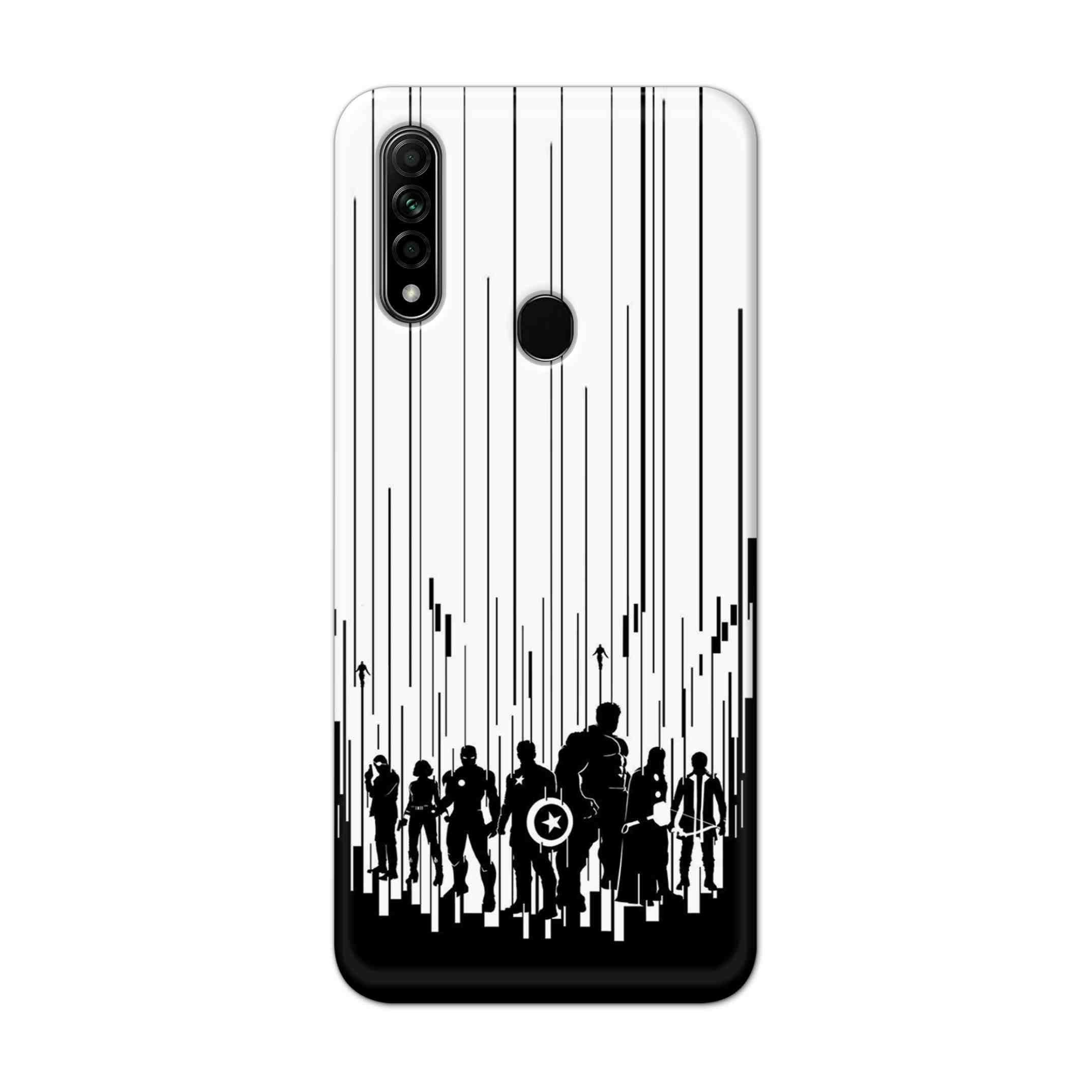 Buy Black And White Avengers Hard Back Mobile Phone Case Cover For Oppo A31 (2020) Online