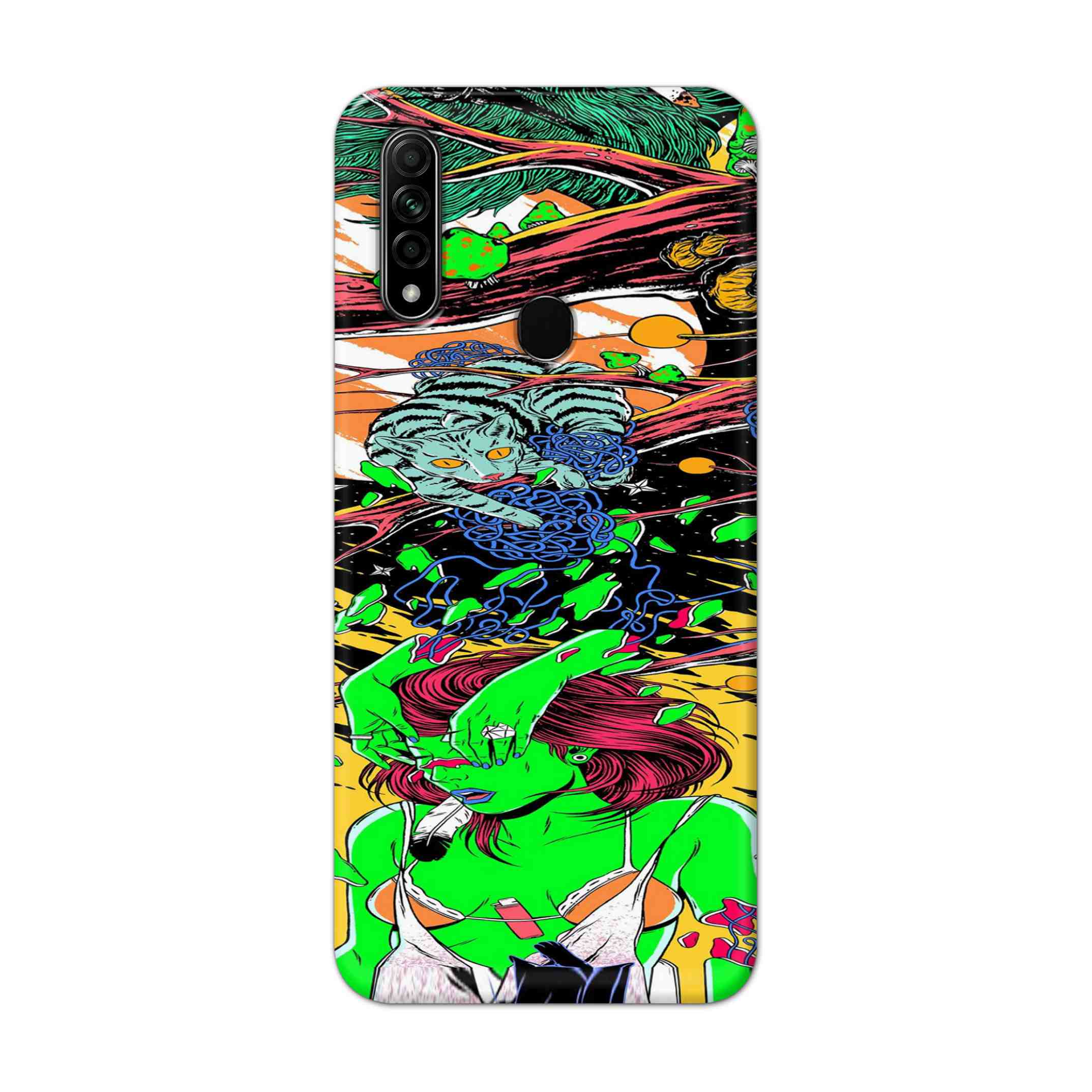 Buy Green Girl Art Hard Back Mobile Phone Case Cover For Oppo A31 (2020) Online