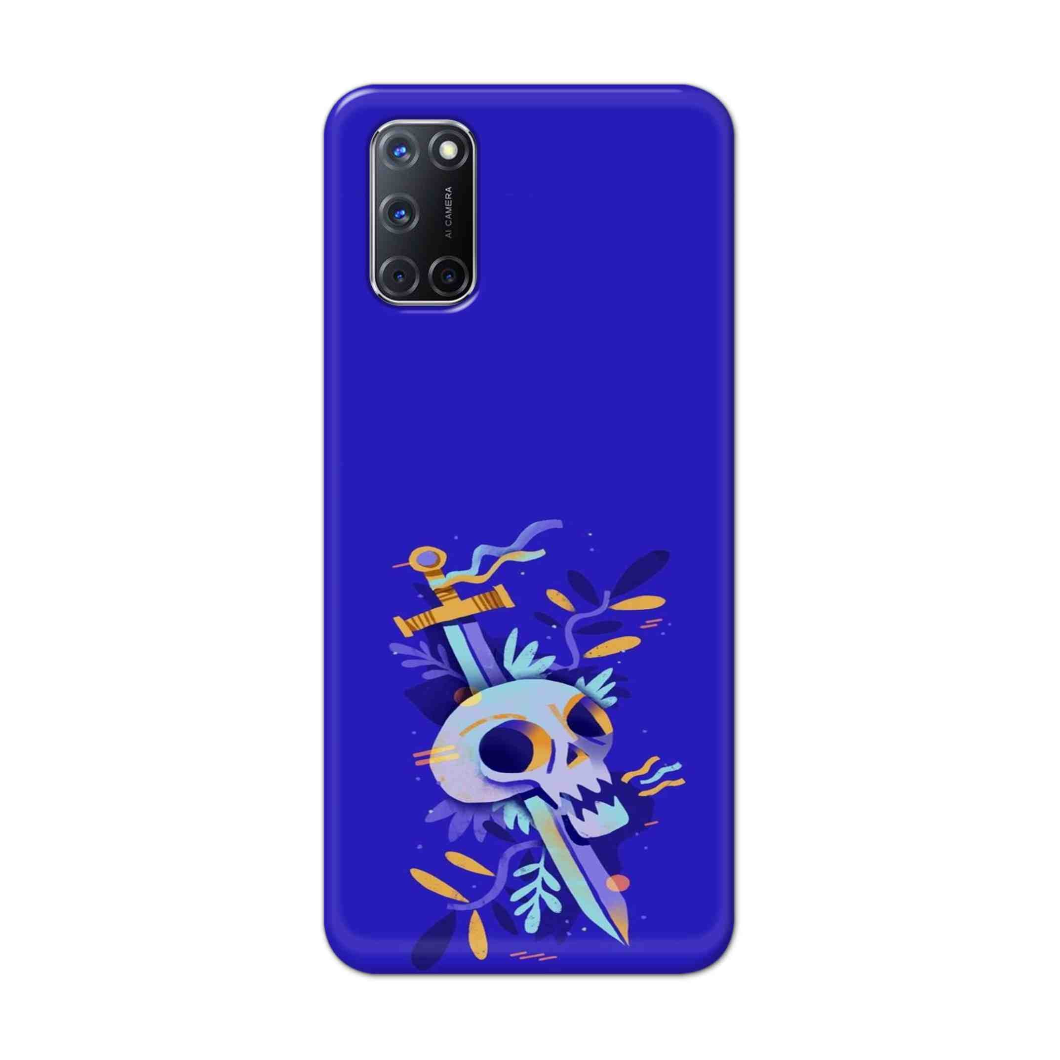Buy Blue Skull Hard Back Mobile Phone Case Cover For Oppo A52 Online
