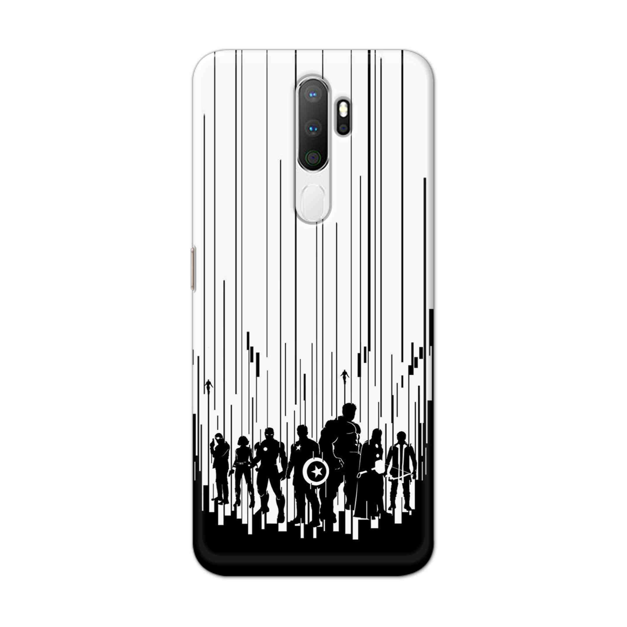 Buy Black And White Avengers Hard Back Mobile Phone Case Cover For Oppo A5 (2020) Online
