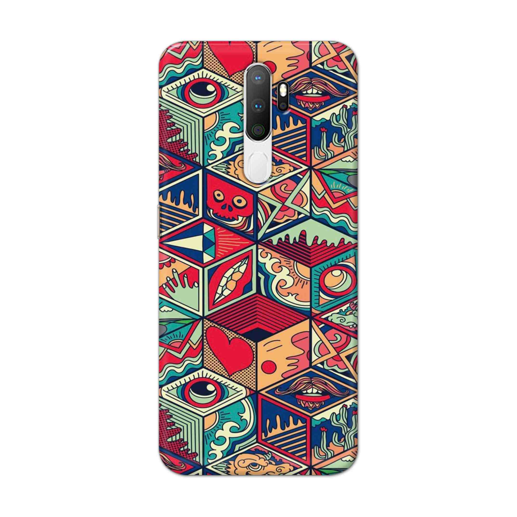 Buy Face Mandala Hard Back Mobile Phone Case Cover For Oppo A5 (2020) Online