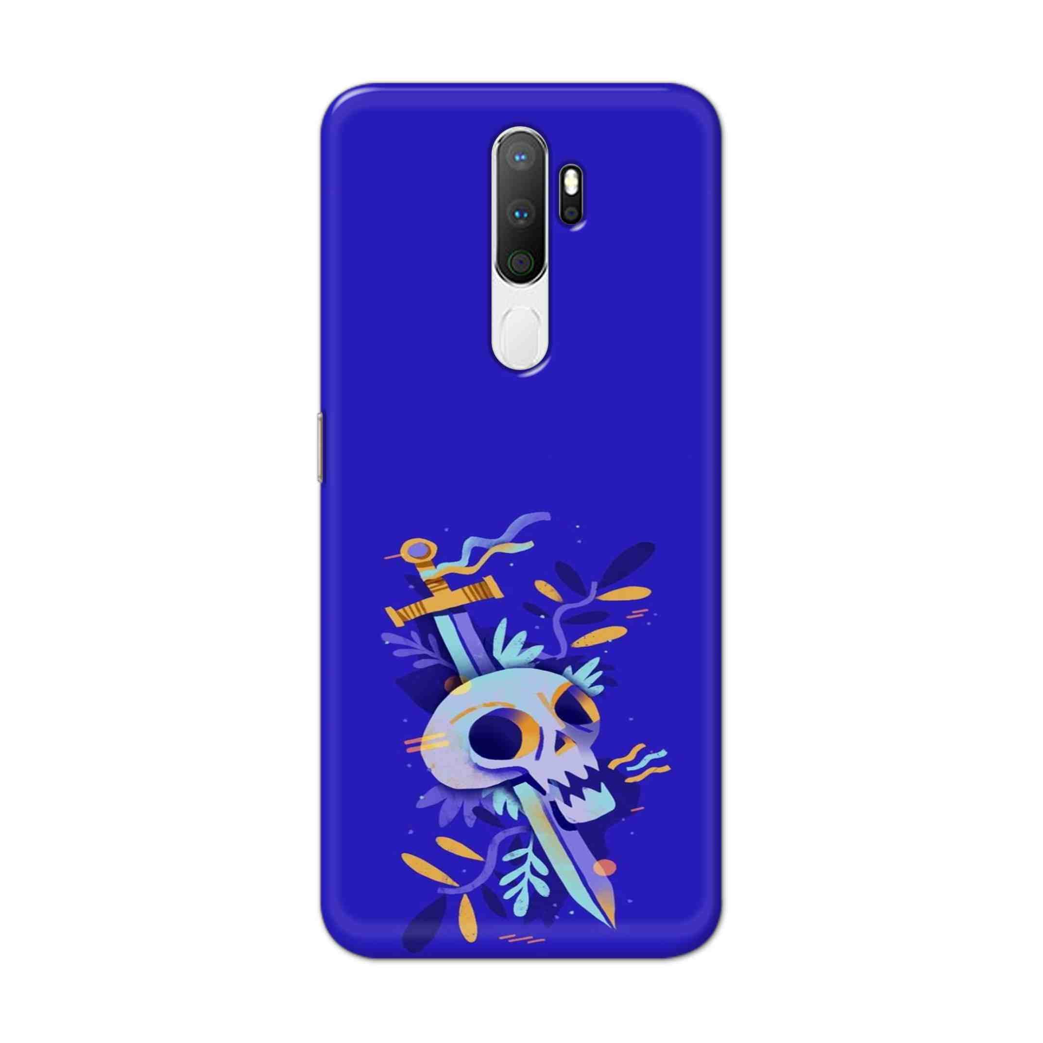 Buy Blue Skull Hard Back Mobile Phone Case Cover For Oppo A5 (2020) Online