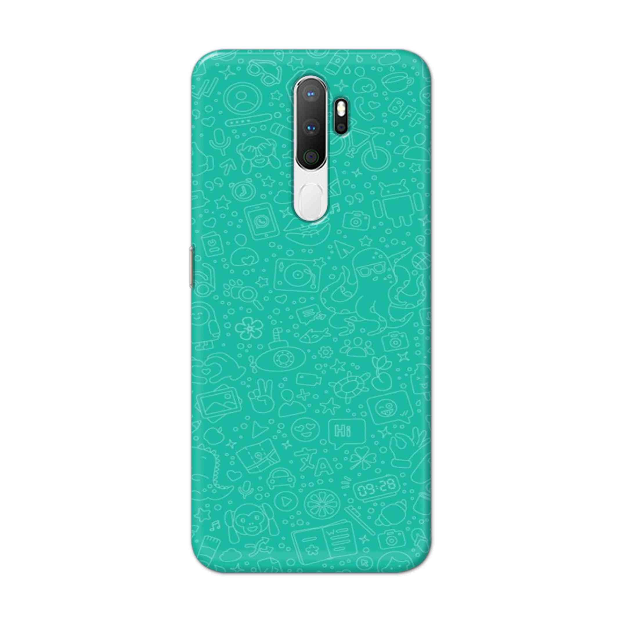 Buy Whatsapp Hard Back Mobile Phone Case Cover For Oppo A5 (2020) Online