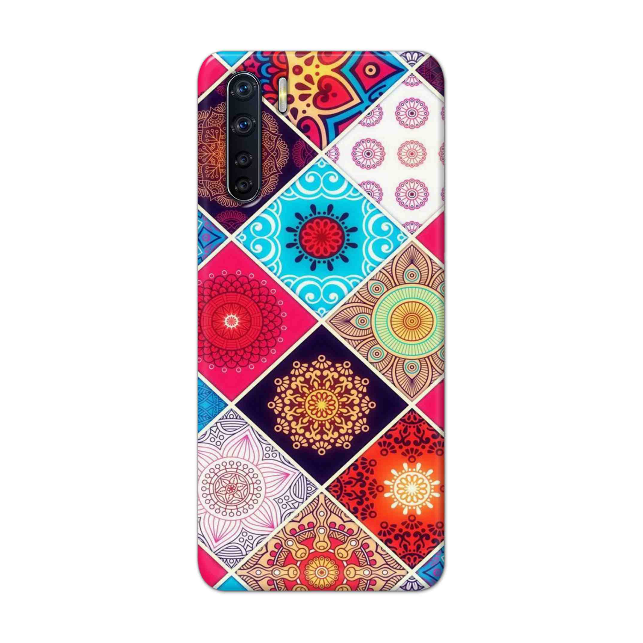 Buy Rainbow Mandala Hard Back Mobile Phone Case Cover For OPPO F15 Online