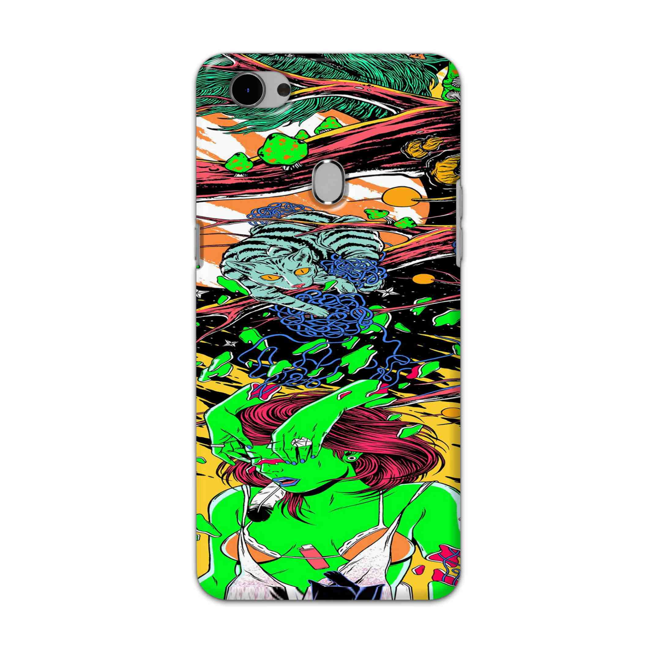 Buy Green Girl Art Hard Back Mobile Phone Case Cover For Oppo F7 Online