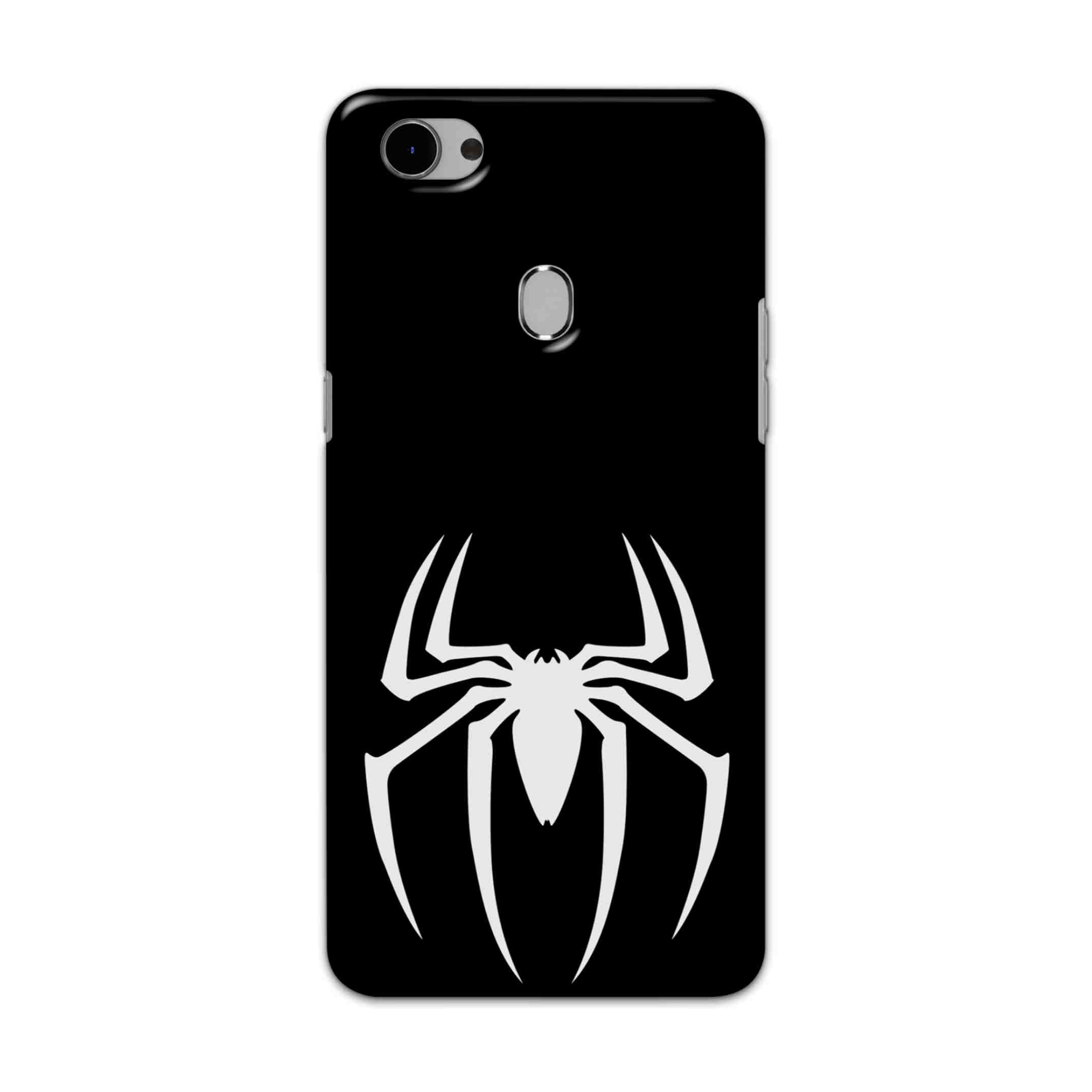 Buy Black Spiderman Logo Hard Back Mobile Phone Case Cover For Oppo F7 Online