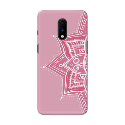 Buy Pink Rangoli Hard Back Mobile Phone Case Cover For OnePlus 7 Online