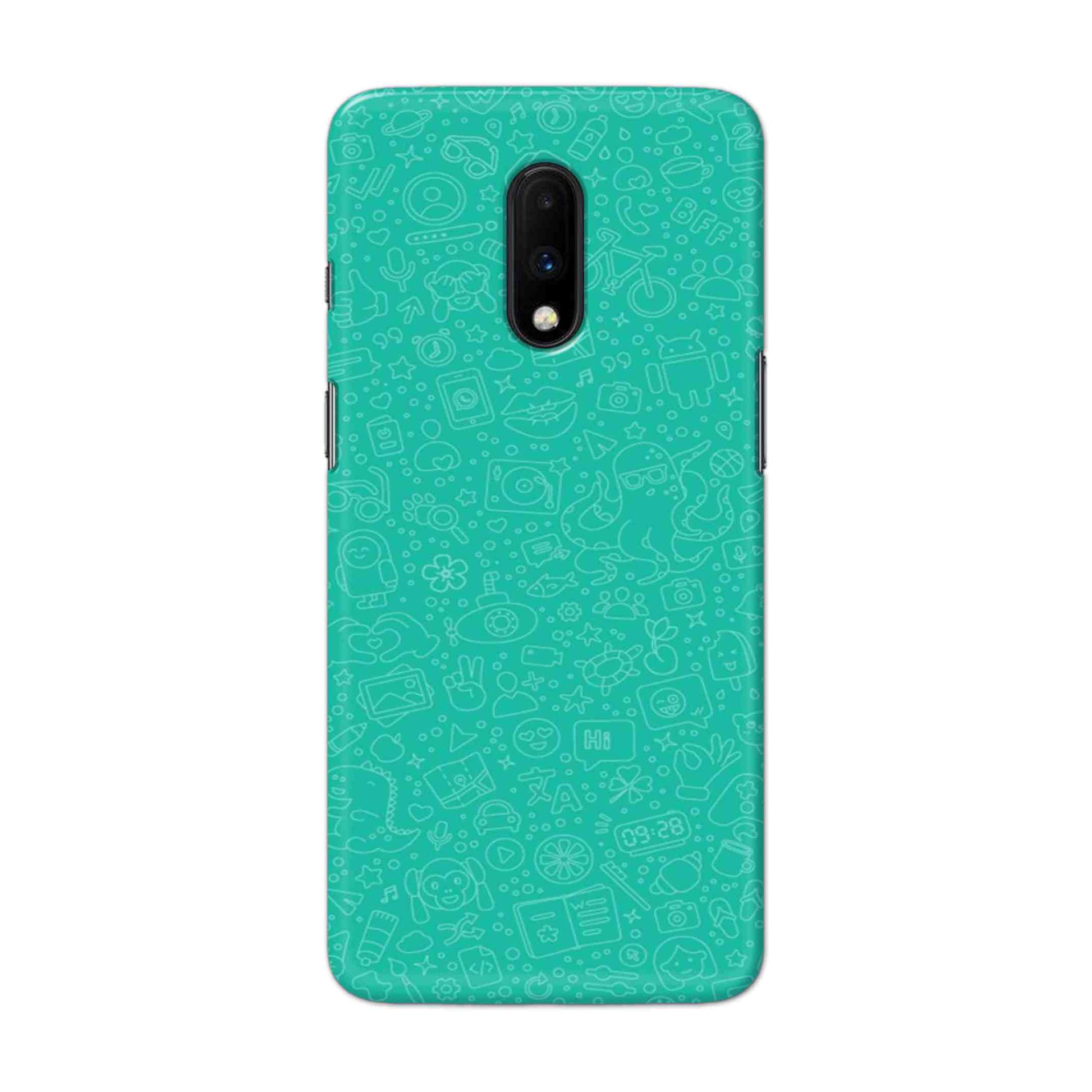 Buy Whatsapp Hard Back Mobile Phone Case Cover For OnePlus 7 Online