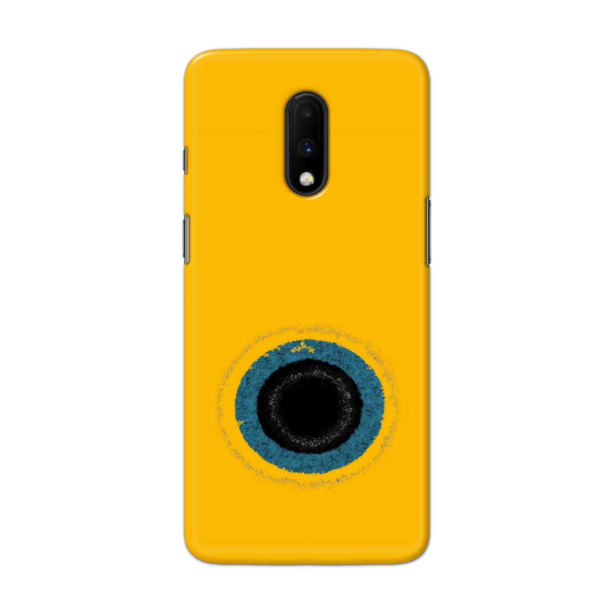 Buy Dark Hole With Yellow Background Hard Back Mobile Phone Case Cover For OnePlus 7 Online