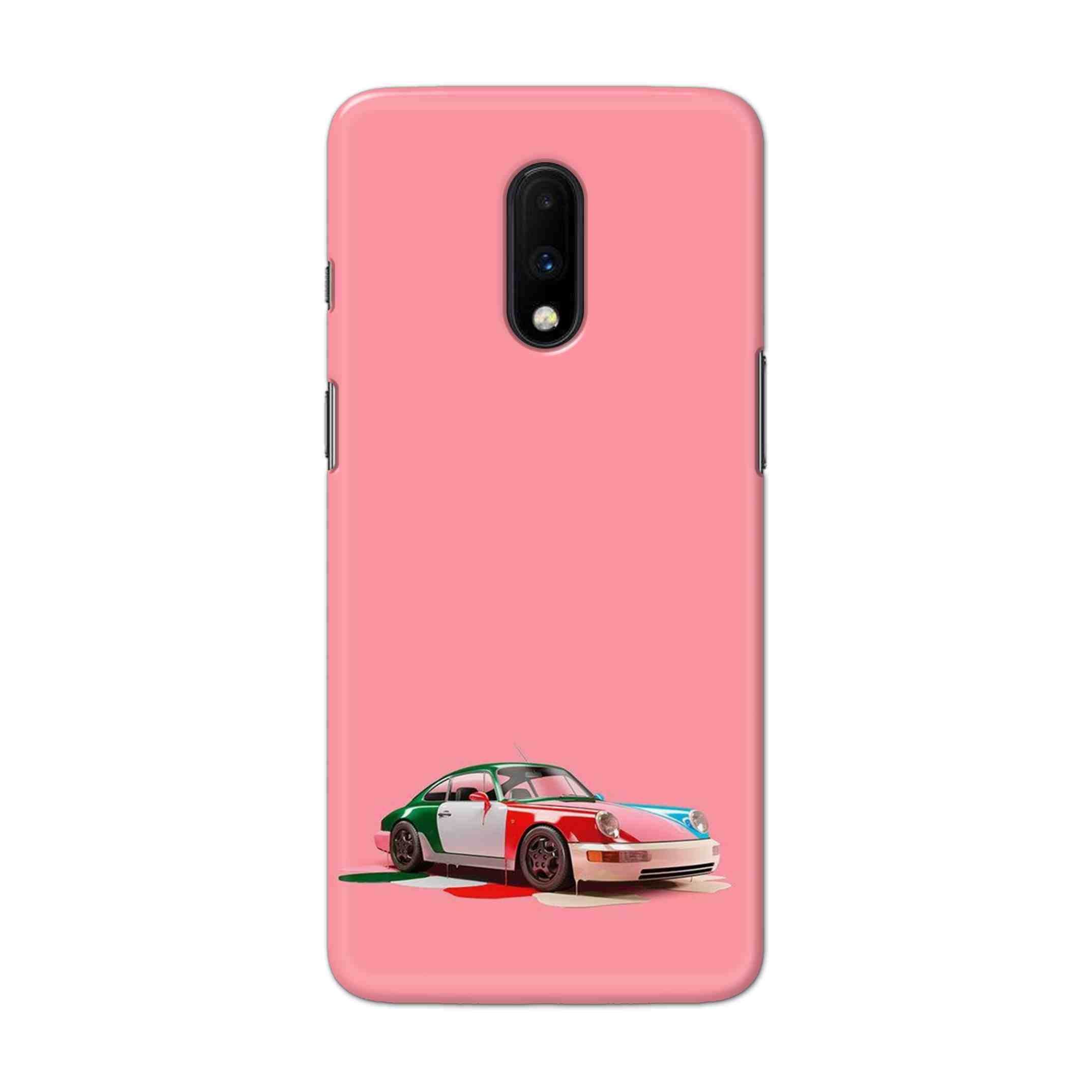 Buy Pink Porche Hard Back Mobile Phone Case Cover For OnePlus 7 Online
