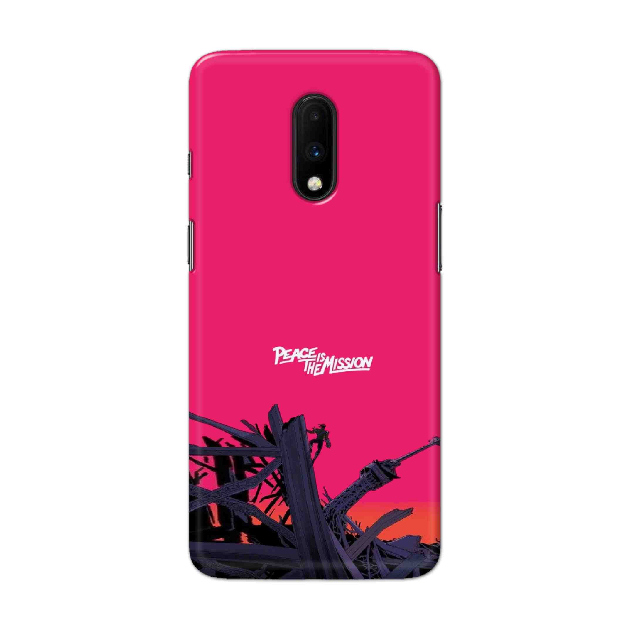 Buy Peace Is The Mission Hard Back Mobile Phone Case Cover For OnePlus 7 Online