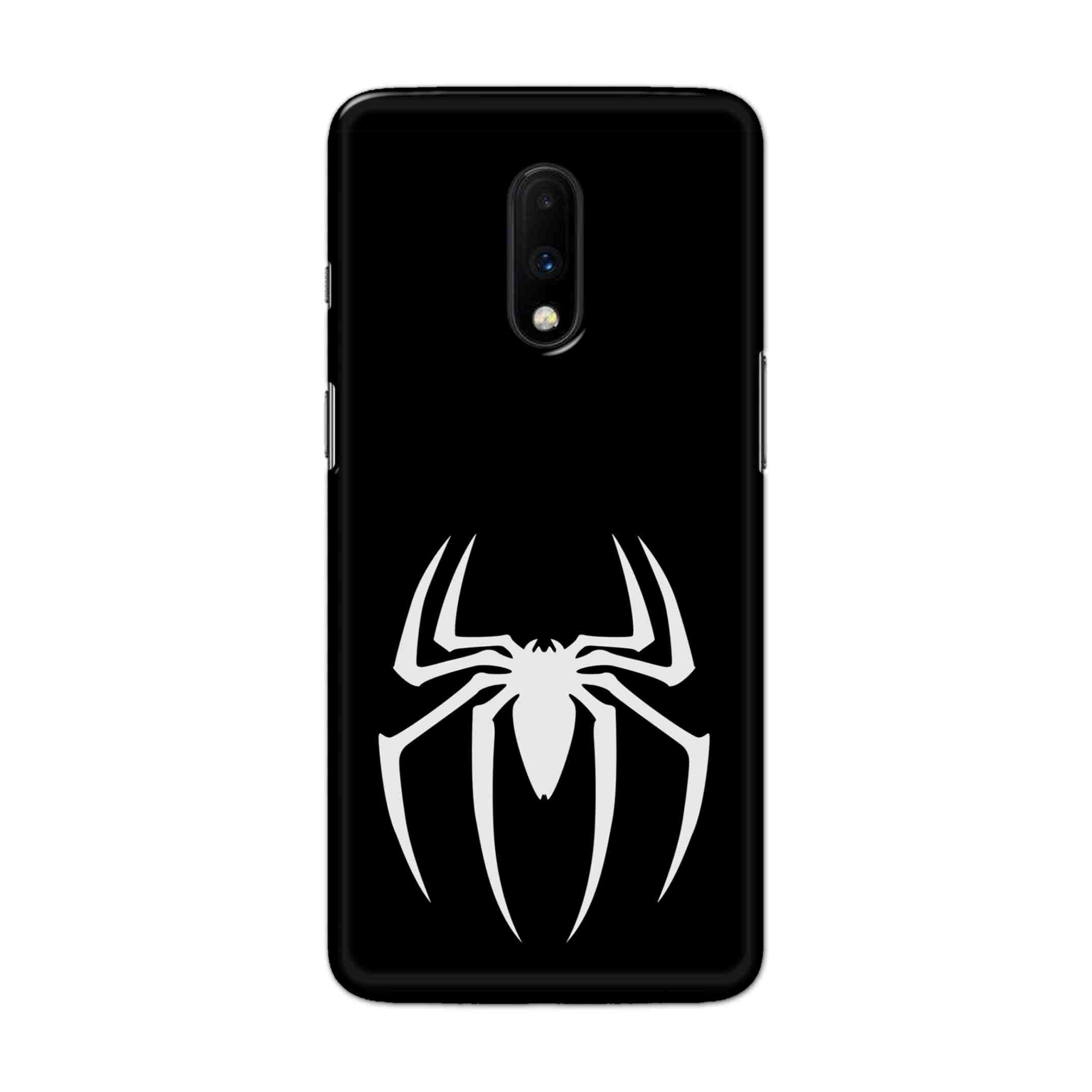 Buy Black Spiderman Logo Hard Back Mobile Phone Case Cover For OnePlus 7 Online