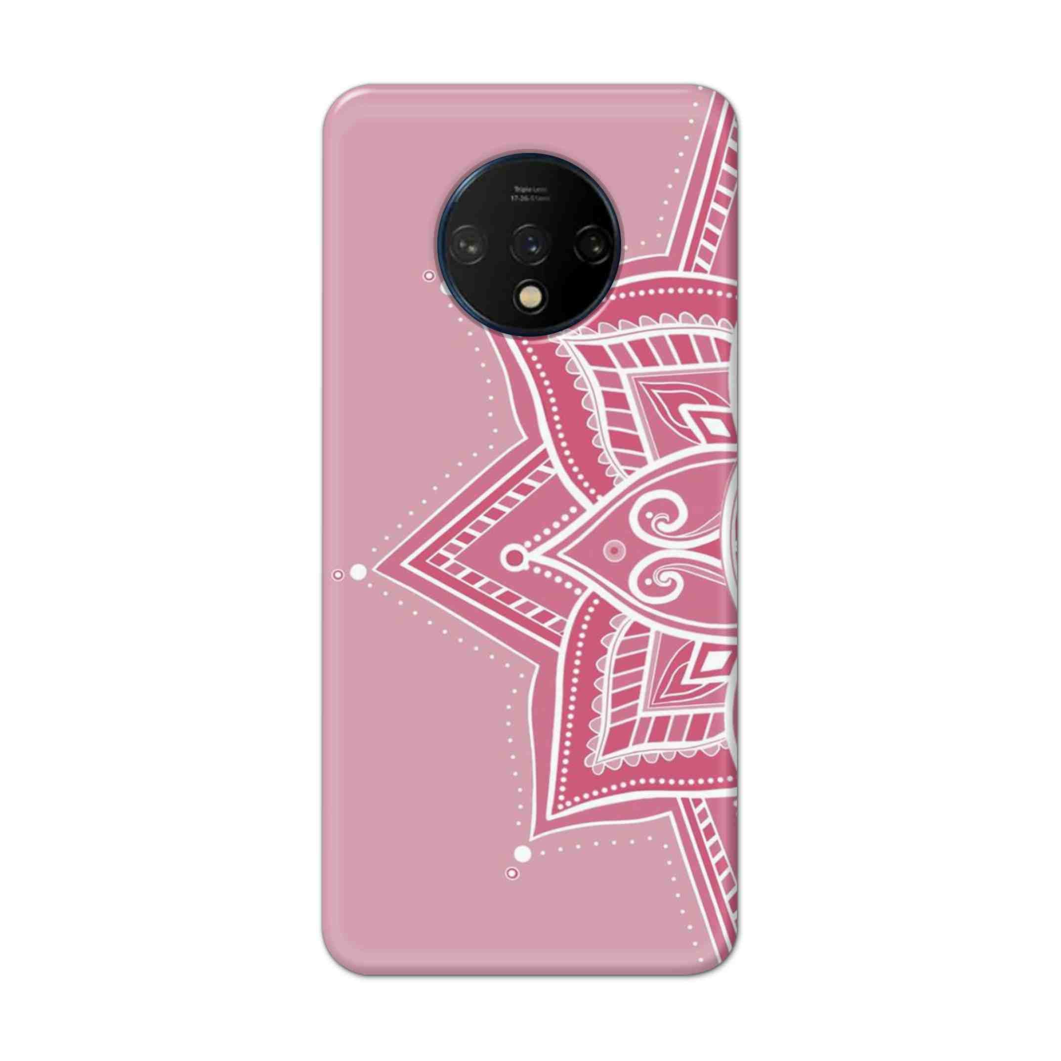 Buy Pink Rangoli Hard Back Mobile Phone Case Cover For OnePlus 7T Online