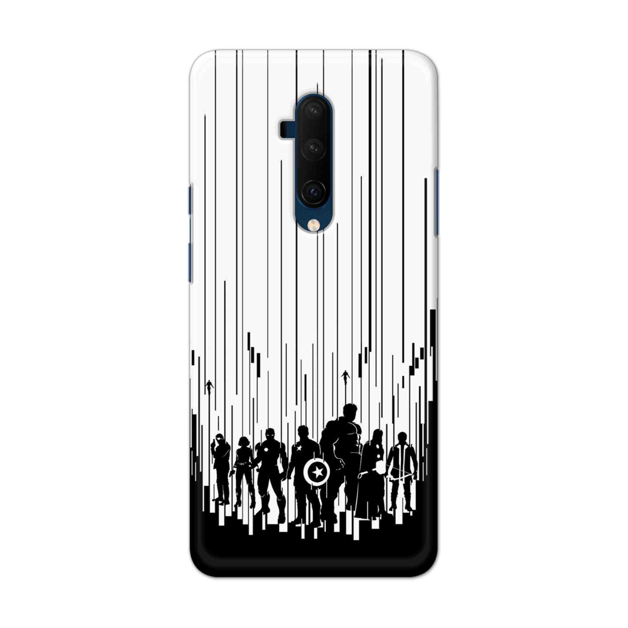 Buy Black And White Avengers Hard Back Mobile Phone Case Cover For OnePlus 7T Pro Online