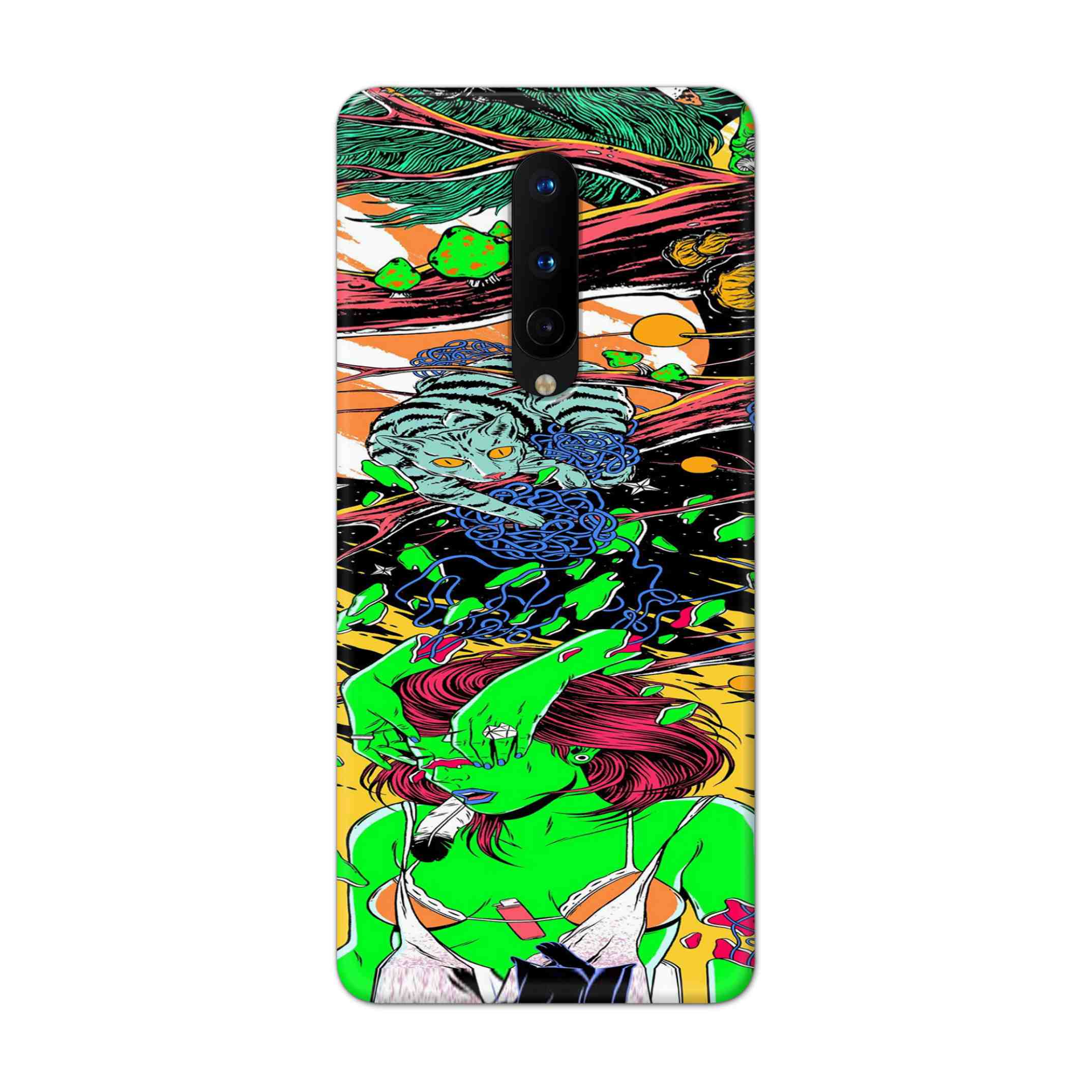 Buy Green Girl Art Hard Back Mobile Phone Case Cover For OnePlus 8 Online