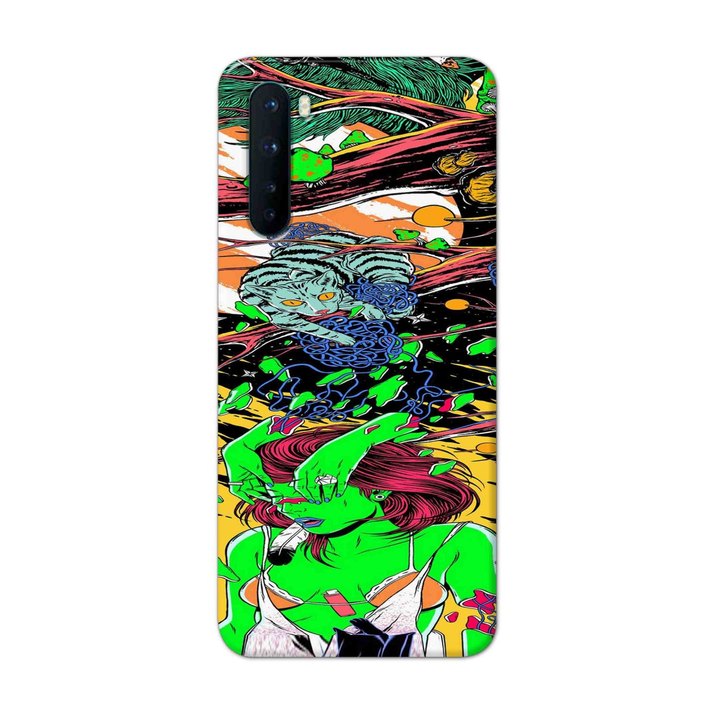 Buy Green Girl Art Hard Back Mobile Phone Case Cover For OnePlus Nord Online