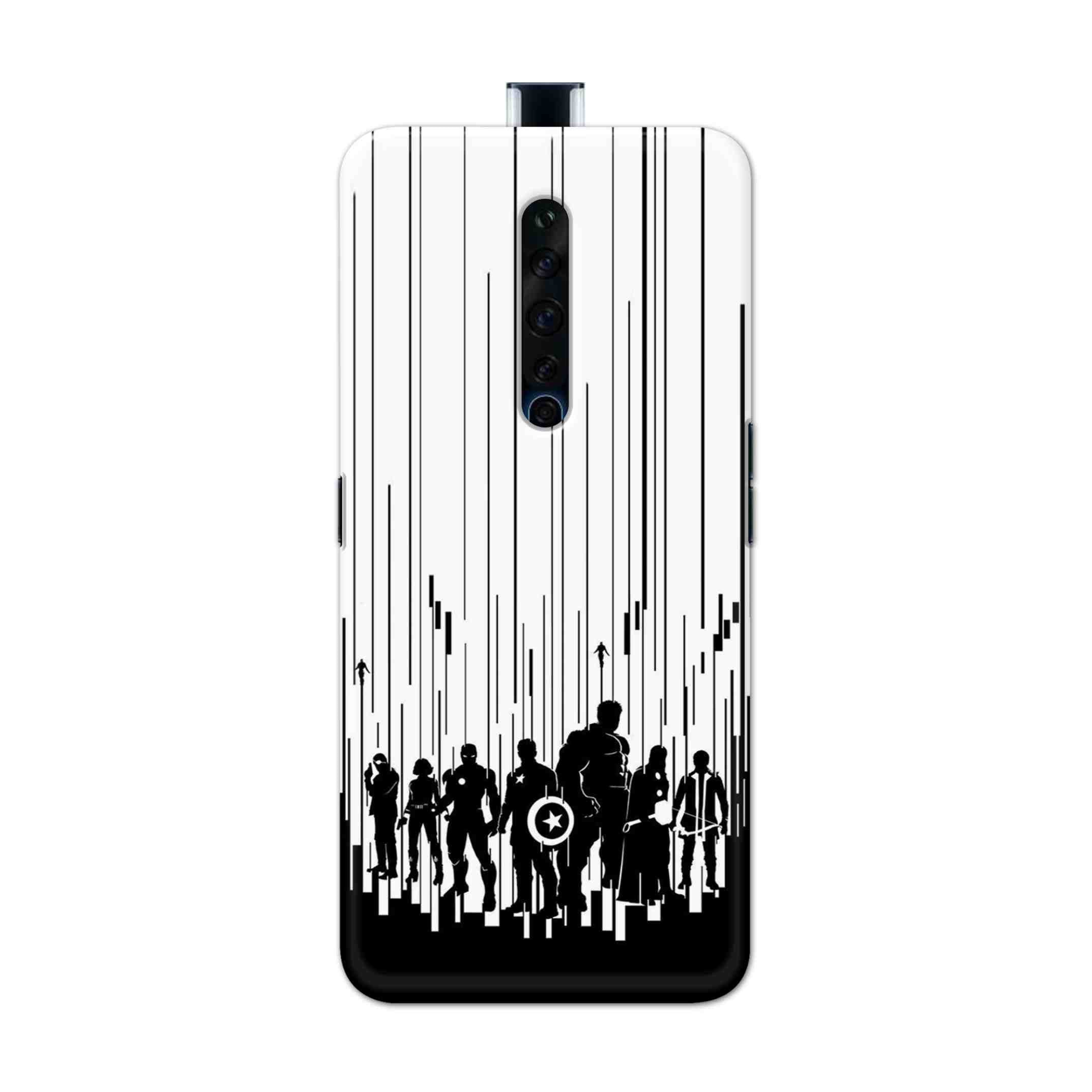 Buy Black And White Avengers Hard Back Mobile Phone Case Cover For Oppo Reno 2Z Online
