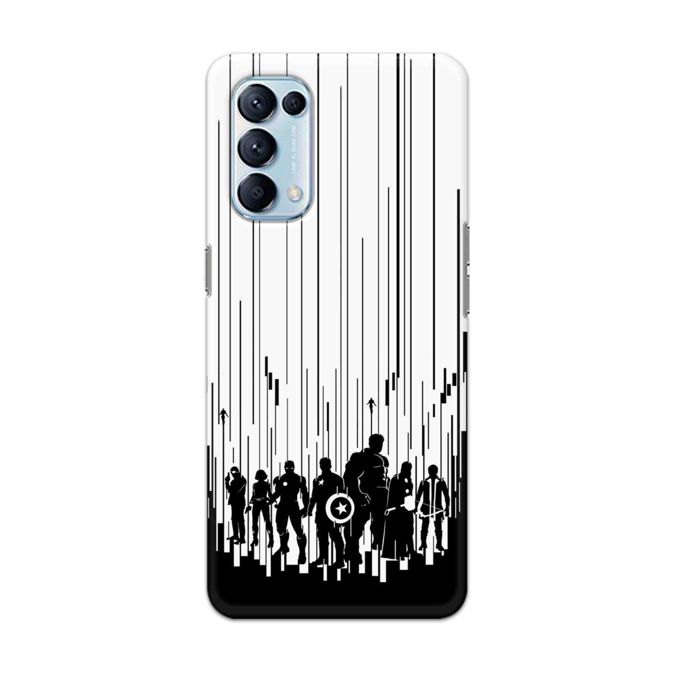 Buy Black And White Avengers Hard Back Mobile Phone Case Cover For Oppo Reno 5 Pro 5G Online