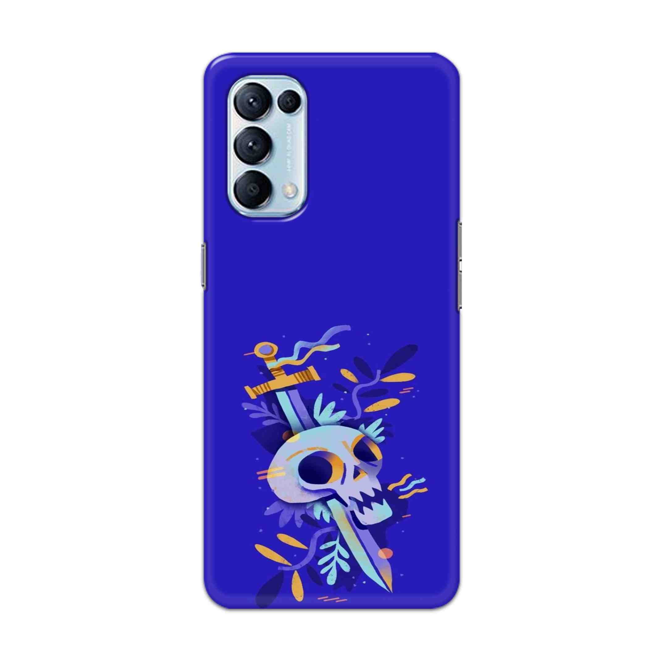 Buy Blue Skull Hard Back Mobile Phone Case Cover For Oppo Reno 5 Pro 5G Online