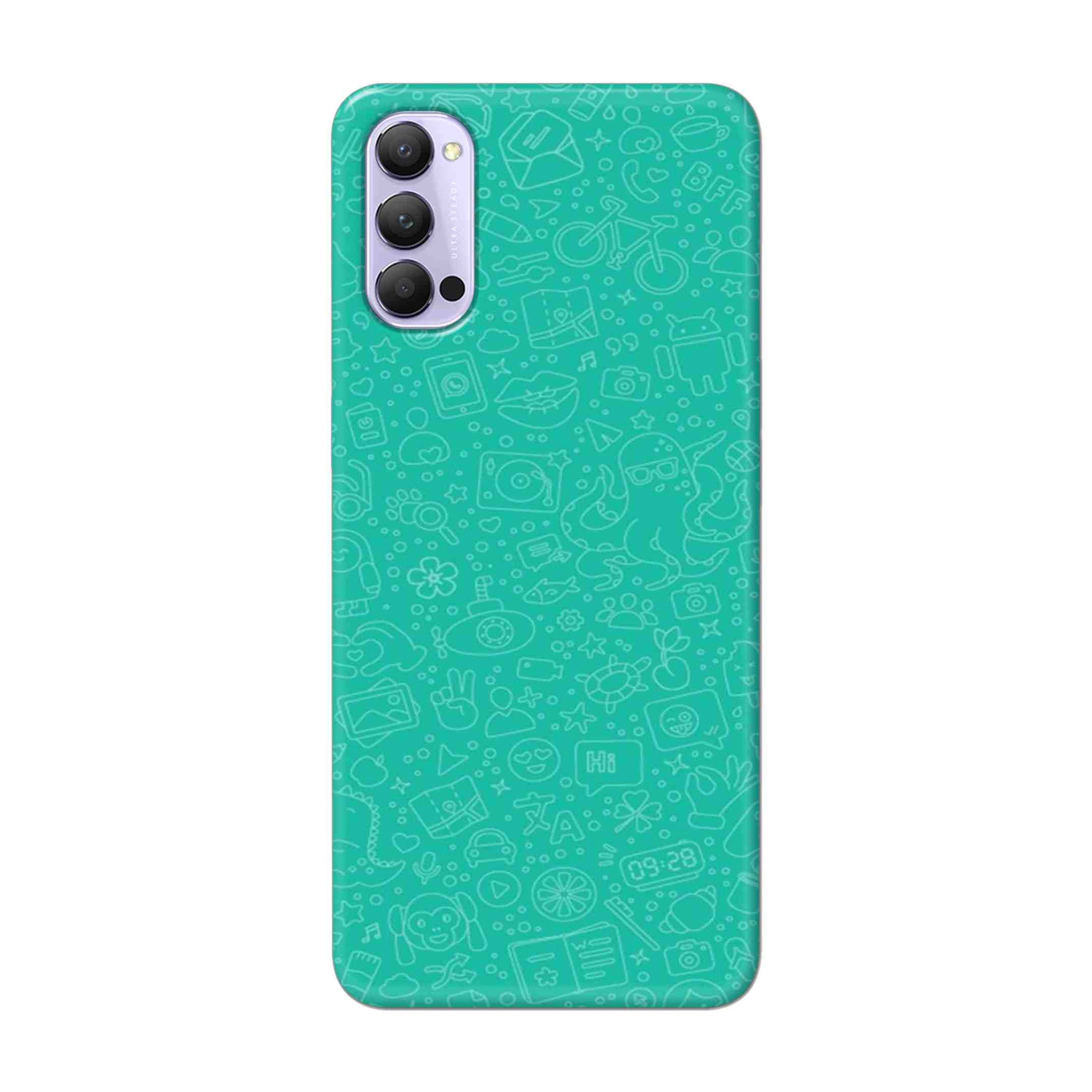 Buy Whatsapp Hard Back Mobile Phone Case Cover For Oppo Reno 4 Pro Online