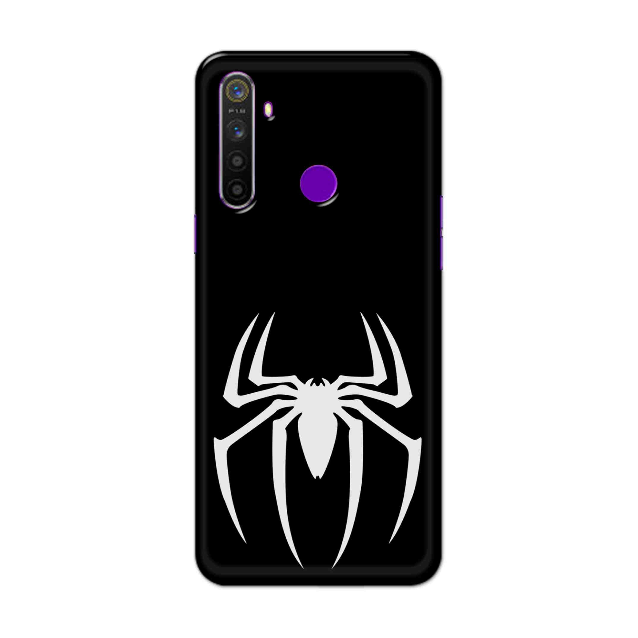 Buy Black Spiderman Logo Hard Back Mobile Phone Case Cover For Realme 5 Online