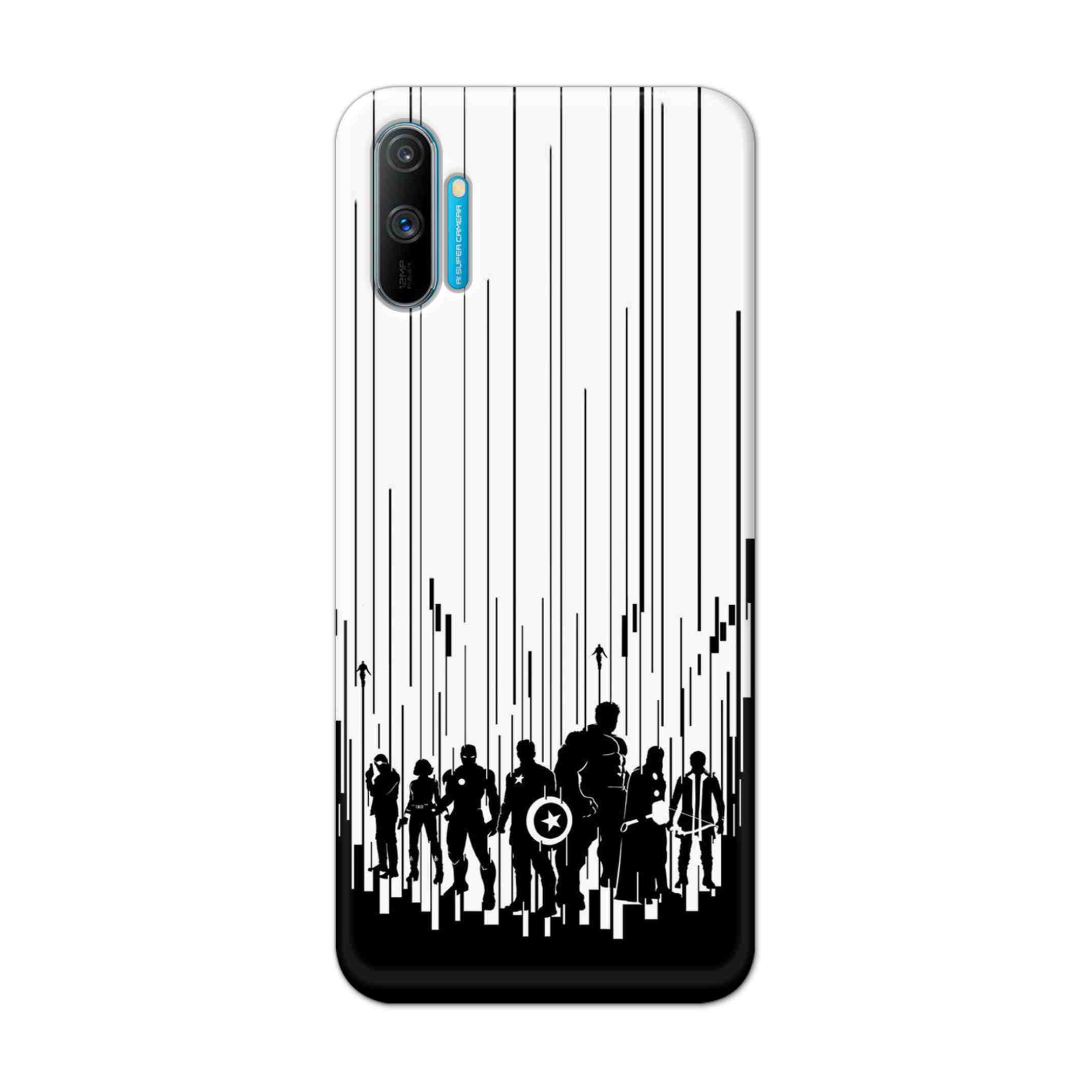 Buy Black And White Avengers Hard Back Mobile Phone Case Cover For Realme C3 Online