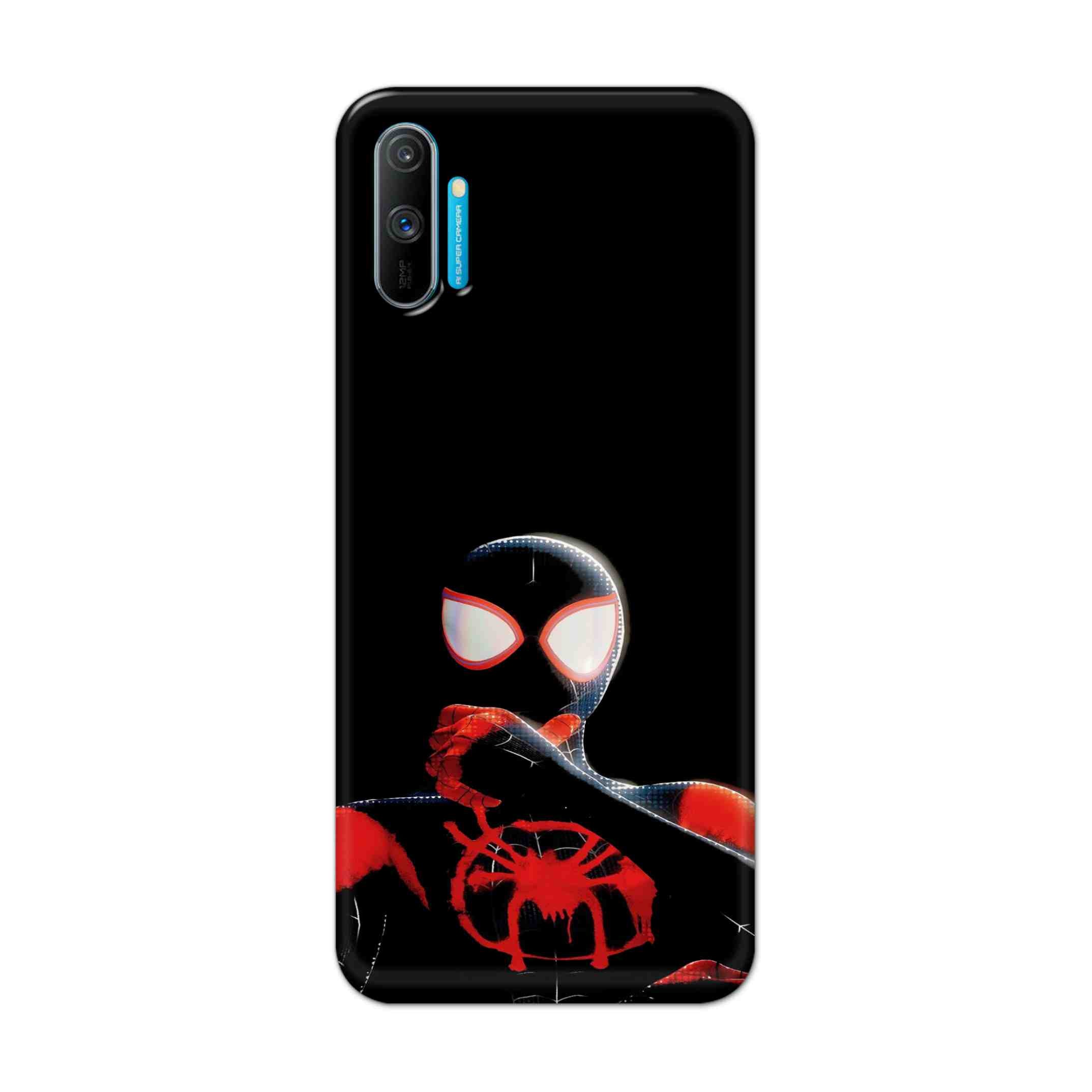 Buy Black Spiderman Hard Back Mobile Phone Case Cover For Realme C3 Online